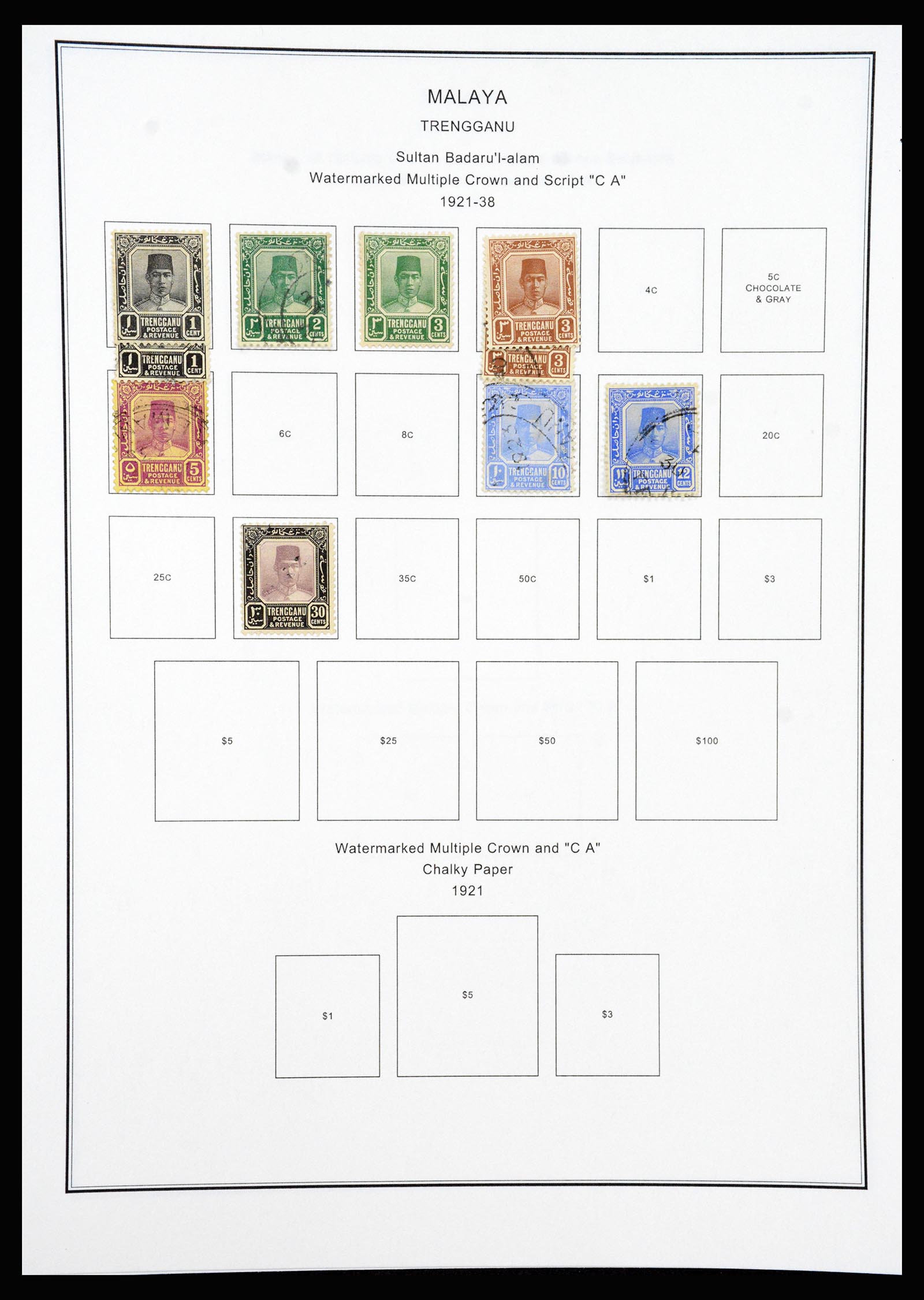 37205 096 - Stamp collection 37205 Malaysia and States 1867-1999.