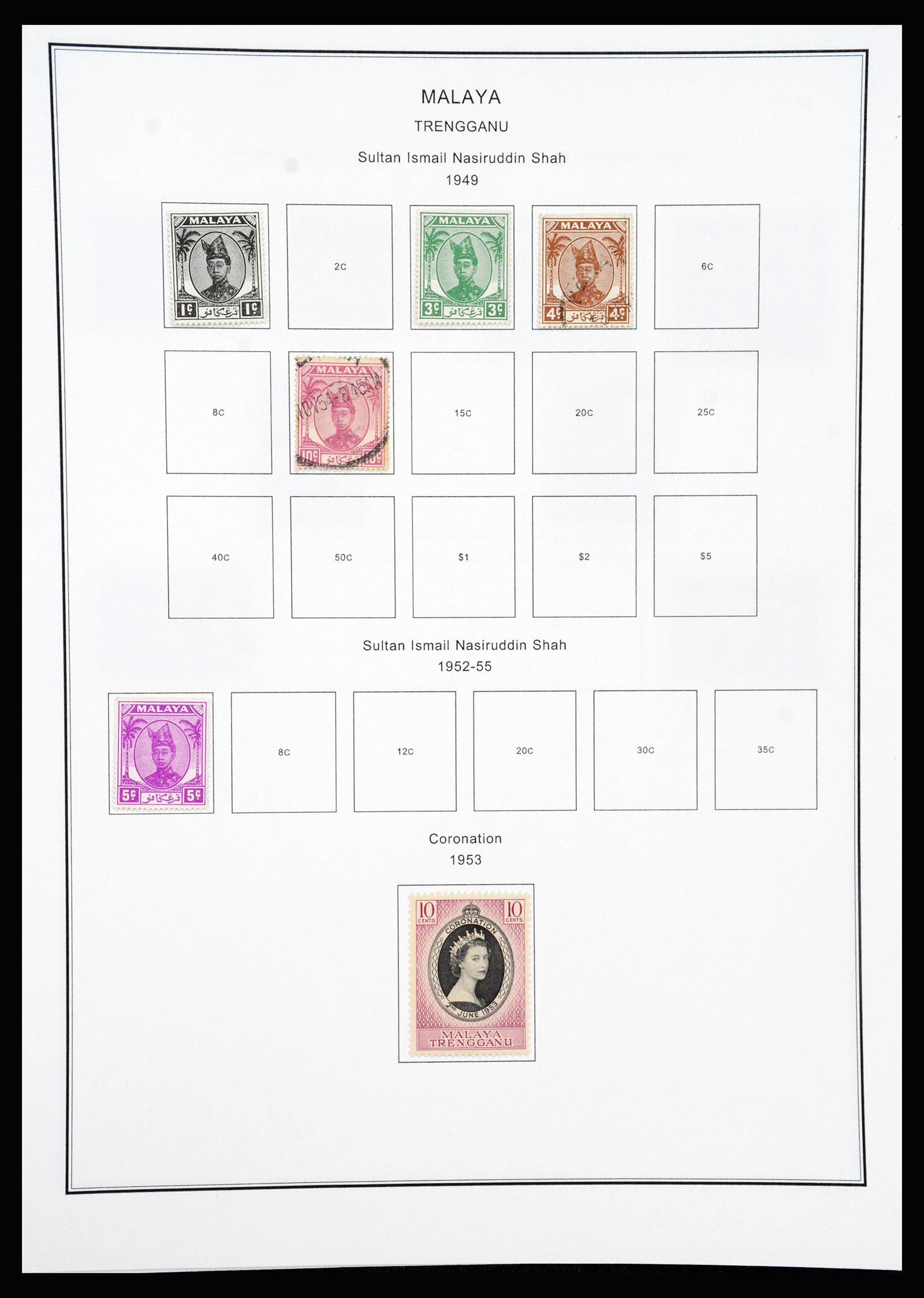 37205 098 - Postzegelverzameling 37205 Maleisië en Staten 1867-1999.
