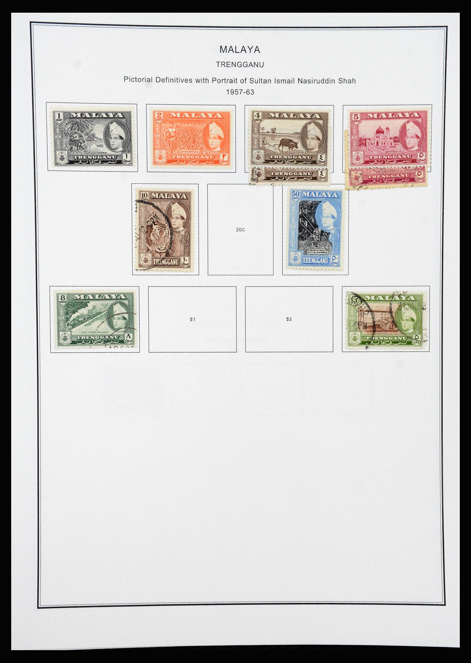 37205 099 - Postzegelverzameling 37205 Maleisië en Staten 1867-1999.