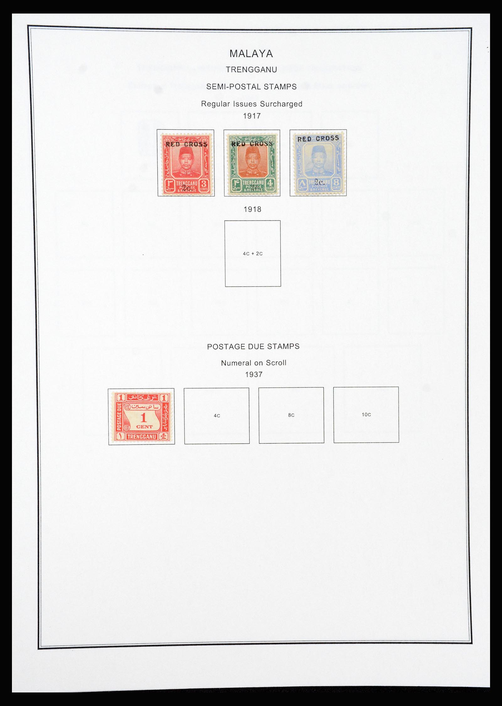 37205 100 - Stamp collection 37205 Malaysia and States 1867-1999.
