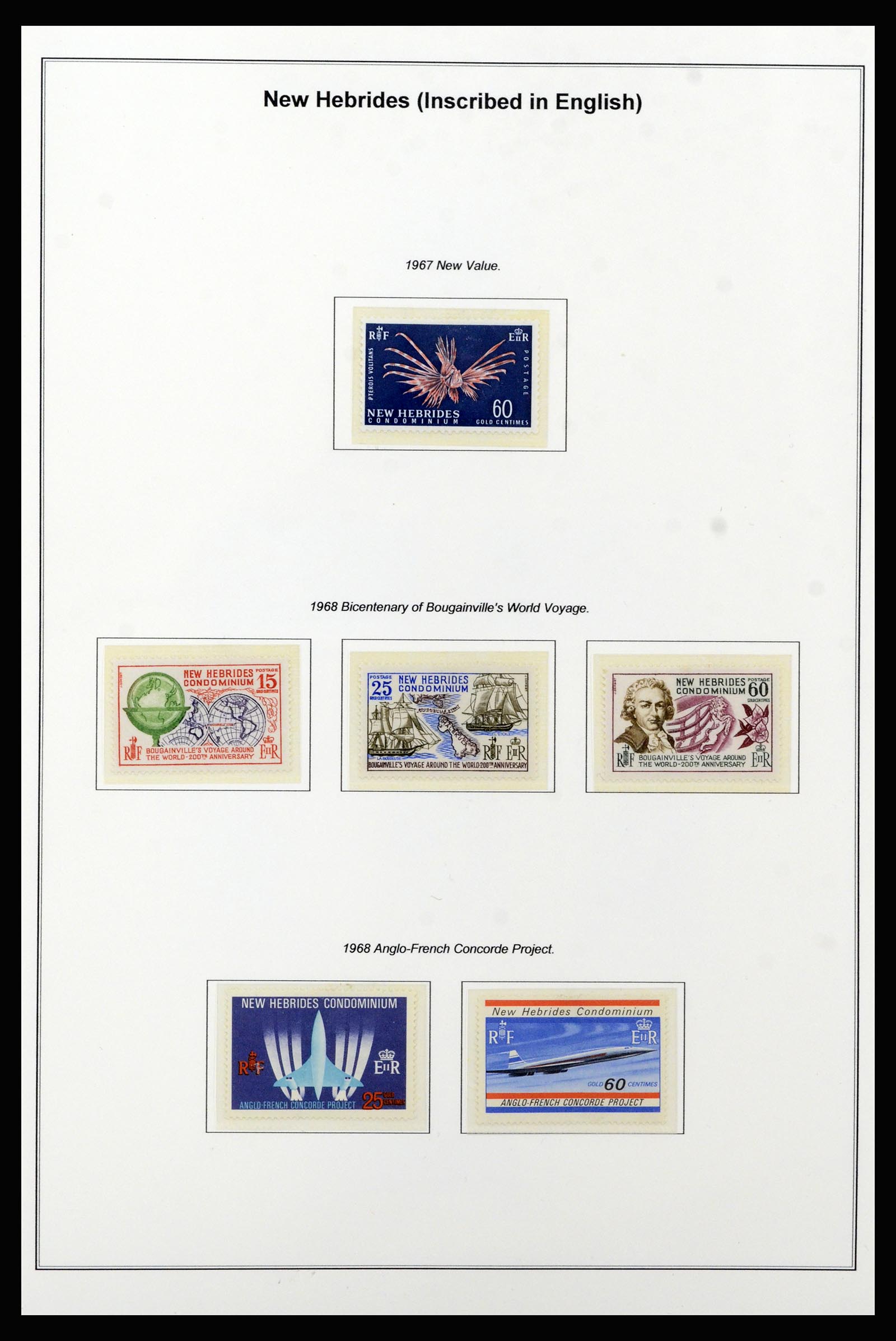 37206 004 - Postzegelverzameling 37206 Nieuwe Hebriden 1963-1979.