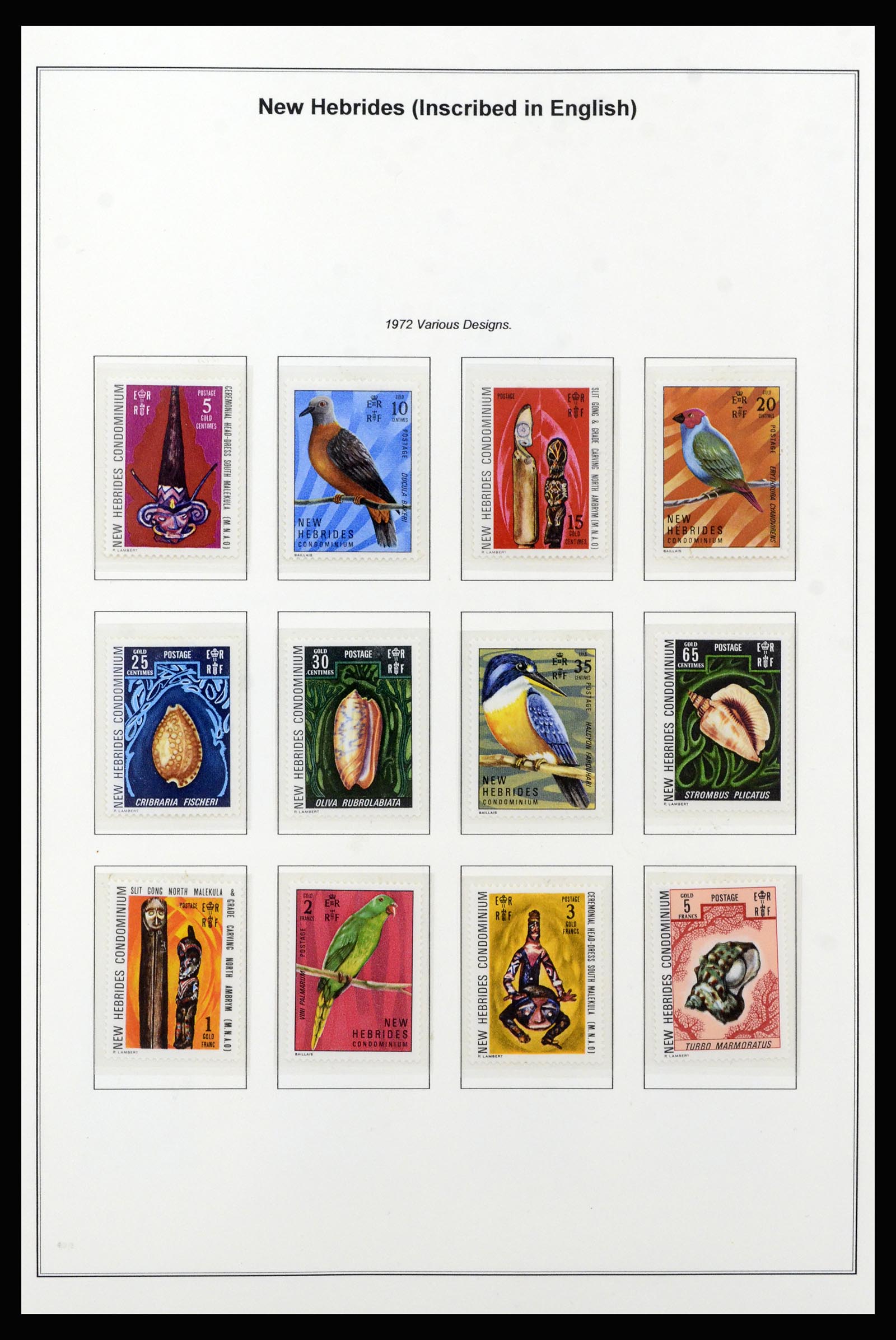 37206 009 - Postzegelverzameling 37206 Nieuwe Hebriden 1963-1979.