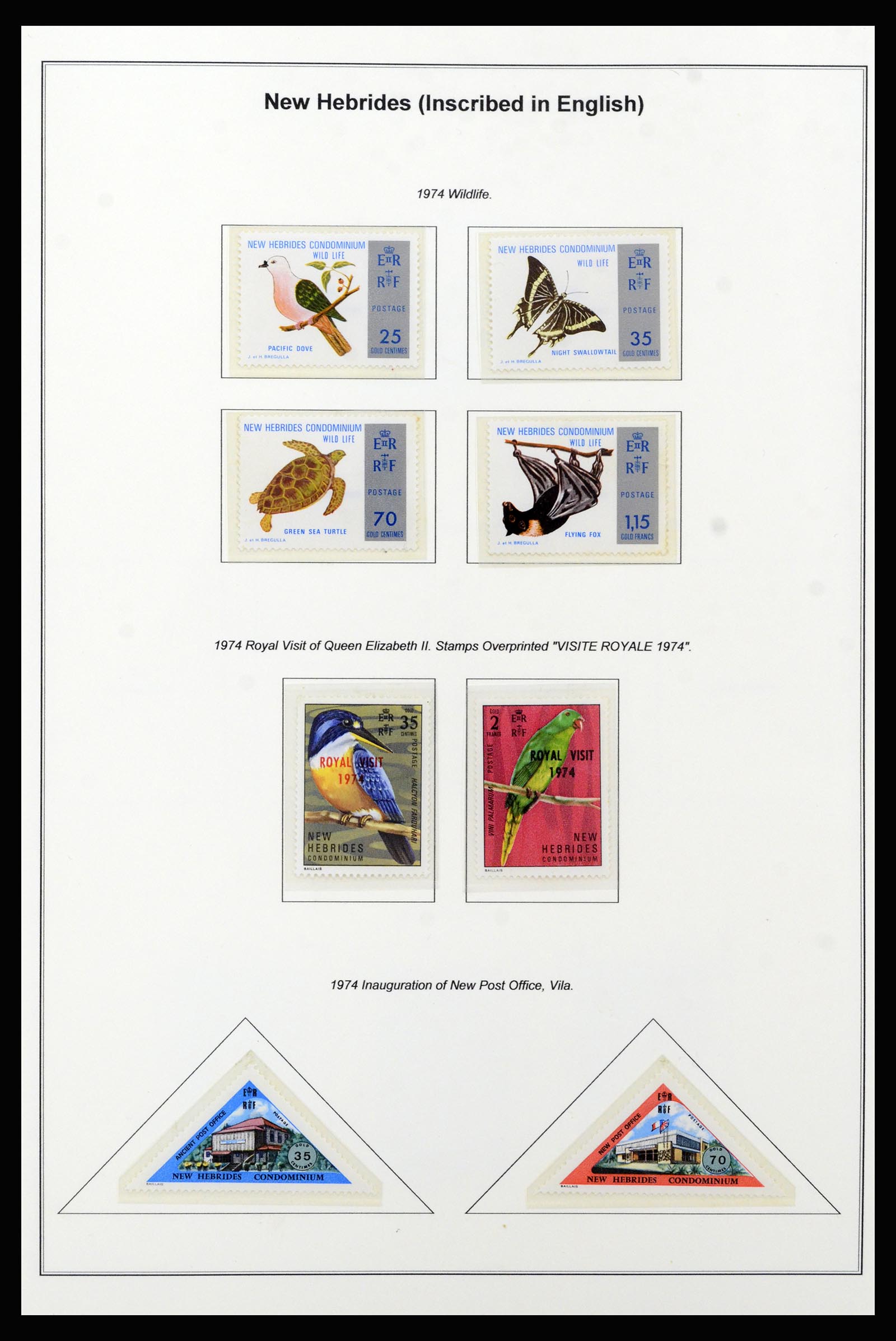 37206 013 - Postzegelverzameling 37206 Nieuwe Hebriden 1963-1979.