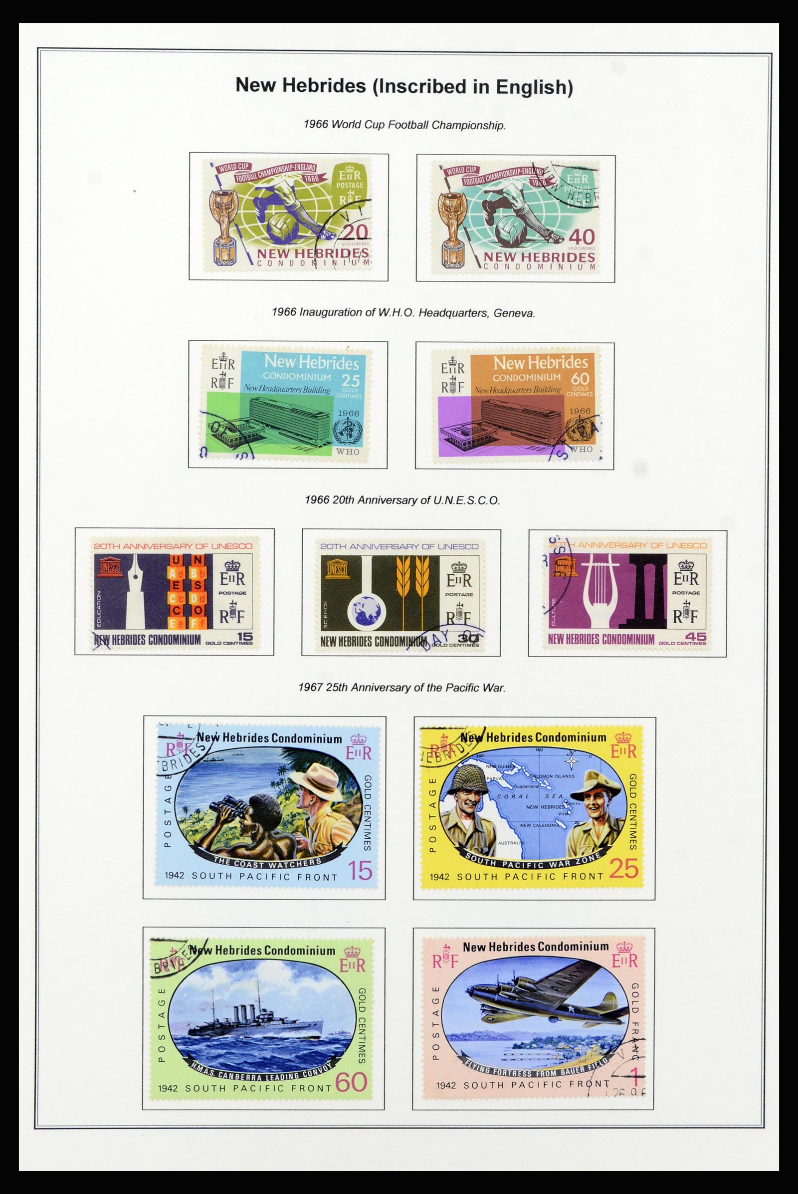 37206 024 - Stamp collection 37206 New Hebrides 1963-1979.