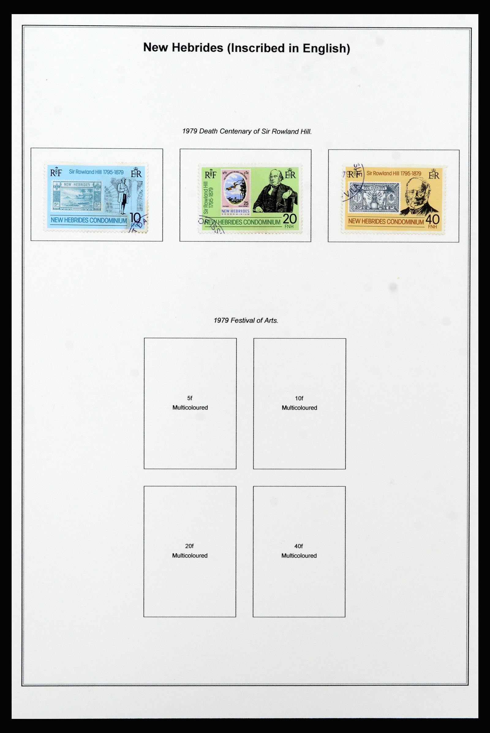 37206 037 - Stamp collection 37206 New Hebrides 1963-1979.