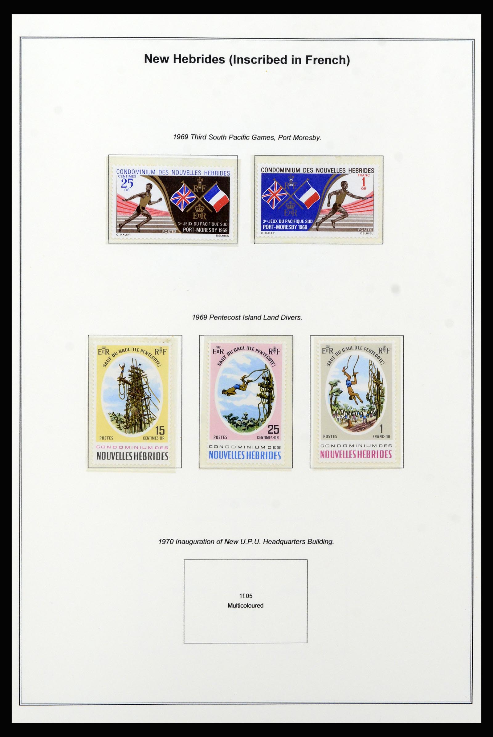 37206 041 - Stamp collection 37206 New Hebrides 1963-1979.