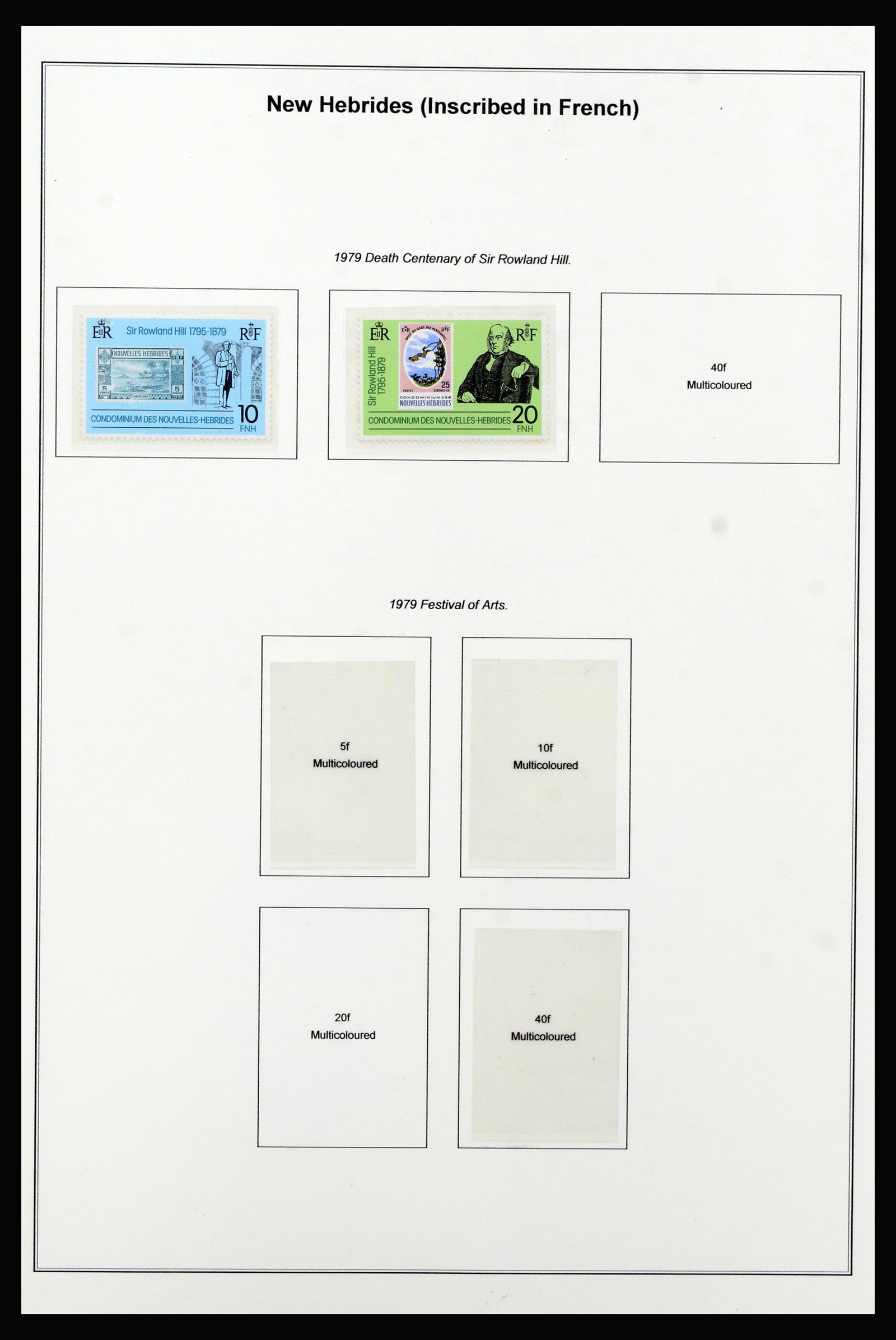 37206 051 - Stamp collection 37206 New Hebrides 1963-1979.