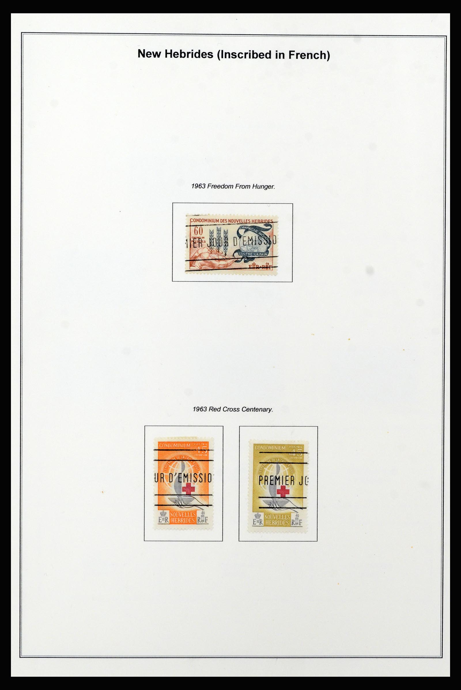 37206 052 - Stamp collection 37206 New Hebrides 1963-1979.