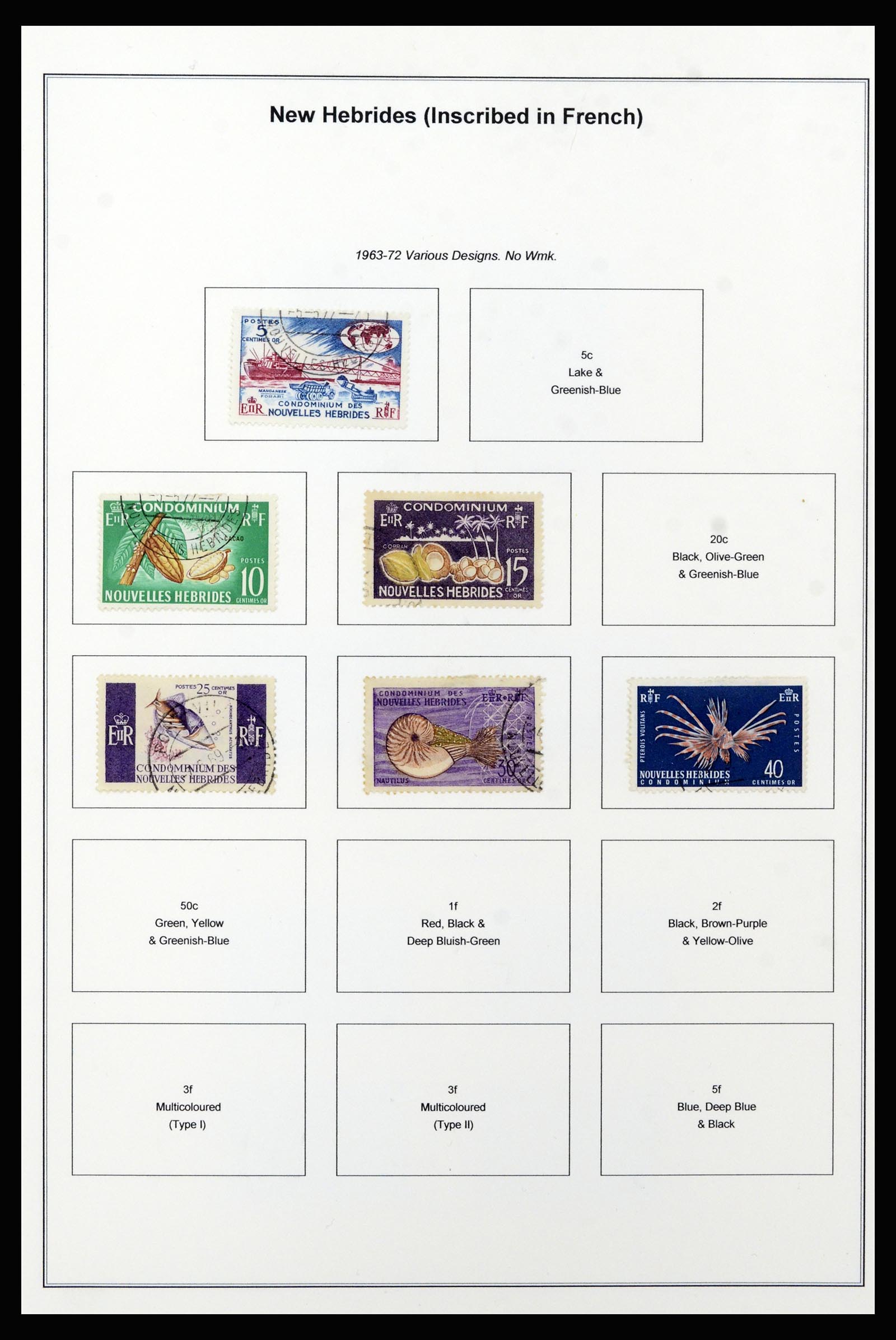 37206 053 - Stamp collection 37206 New Hebrides 1963-1979.