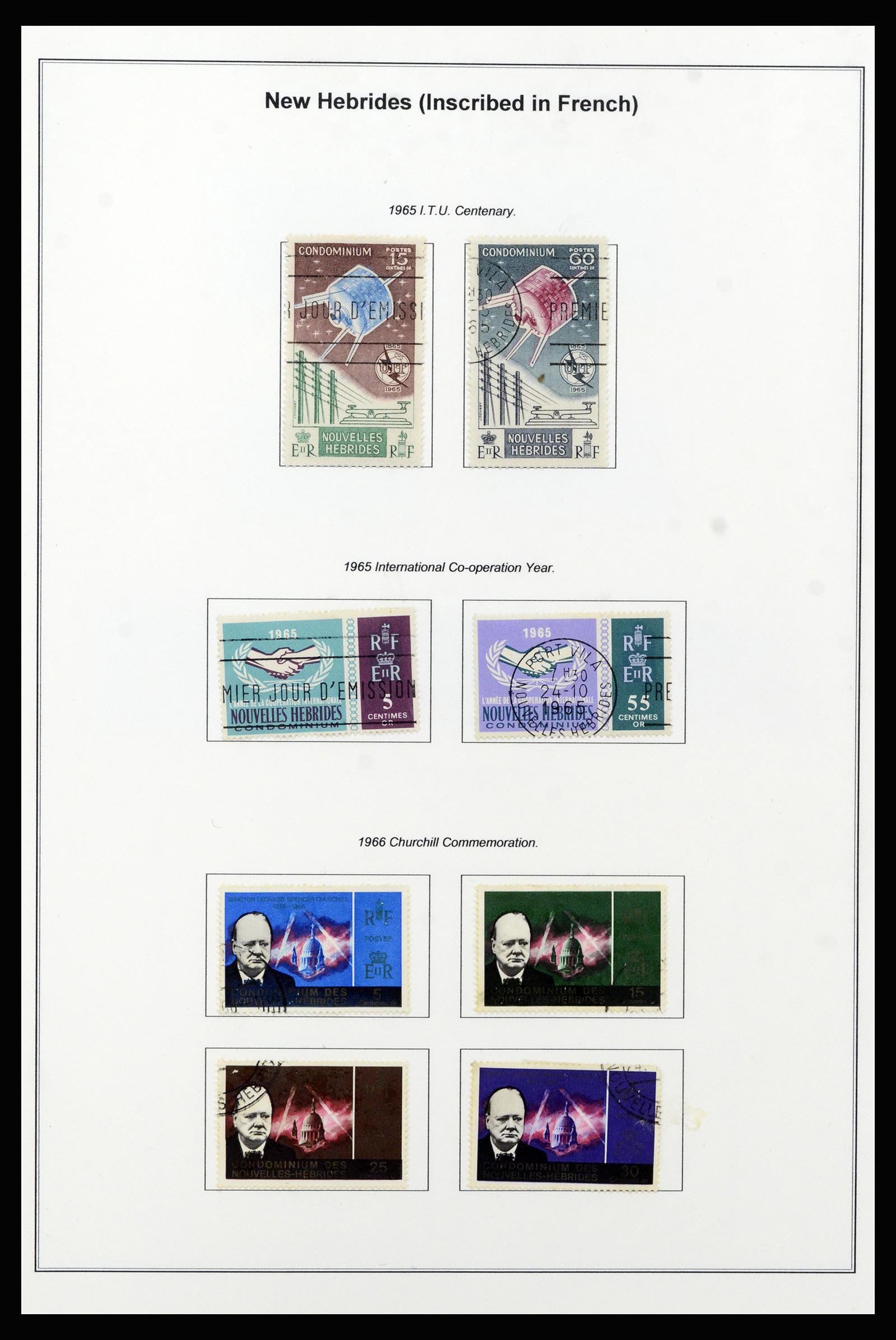 37206 054 - Stamp collection 37206 New Hebrides 1963-1979.