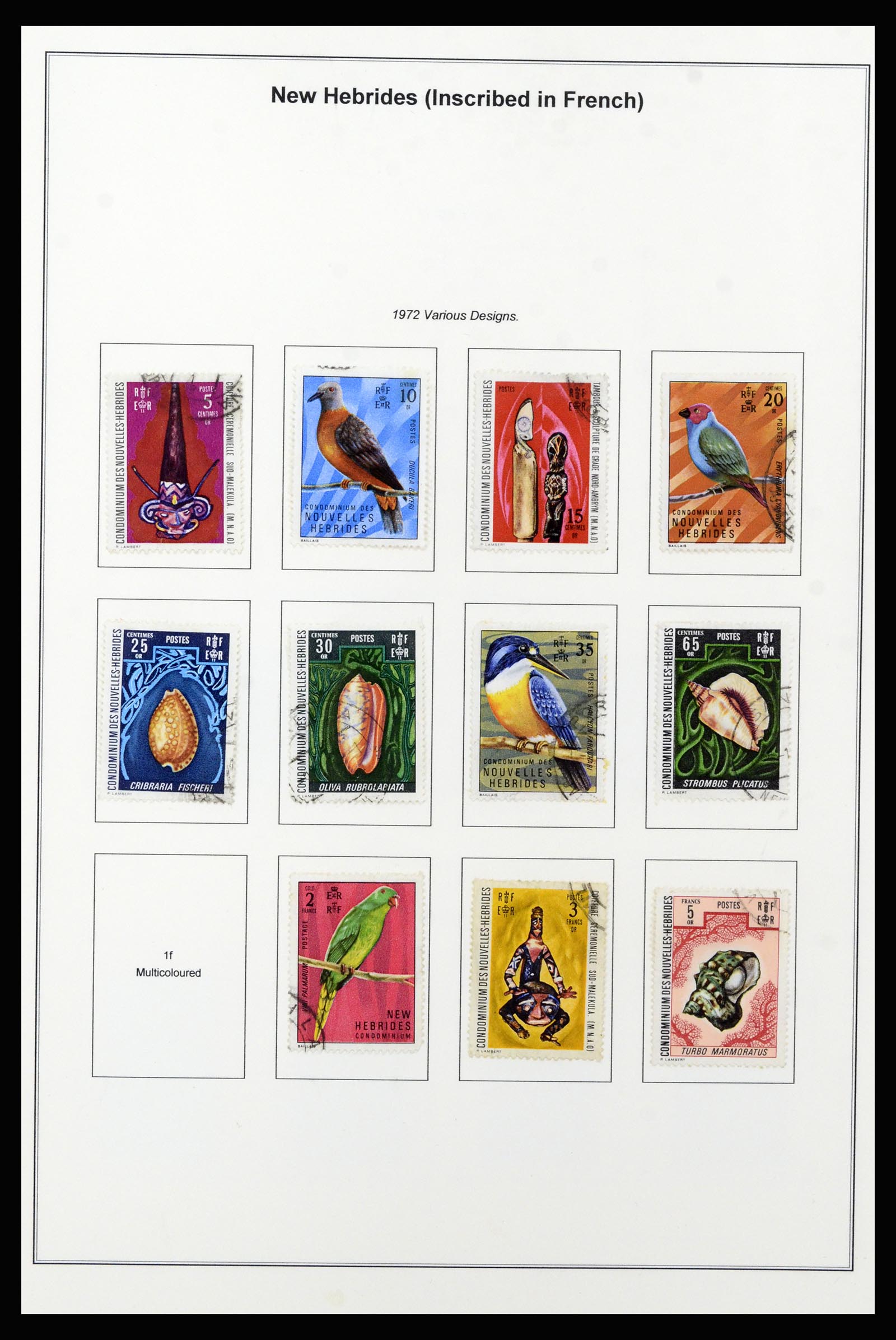 37206 059 - Stamp collection 37206 New Hebrides 1963-1979.