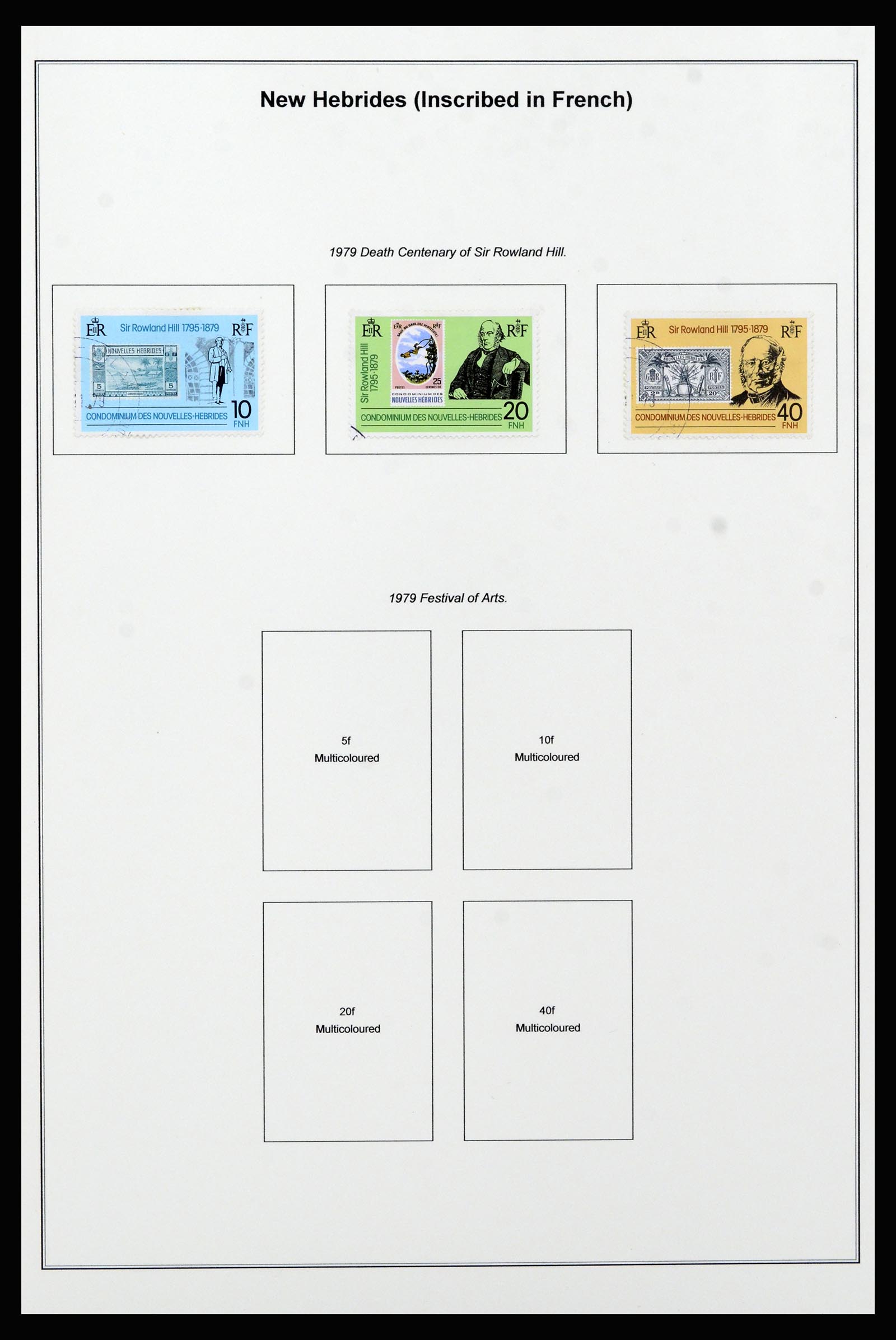 37206 066 - Stamp collection 37206 New Hebrides 1963-1979.