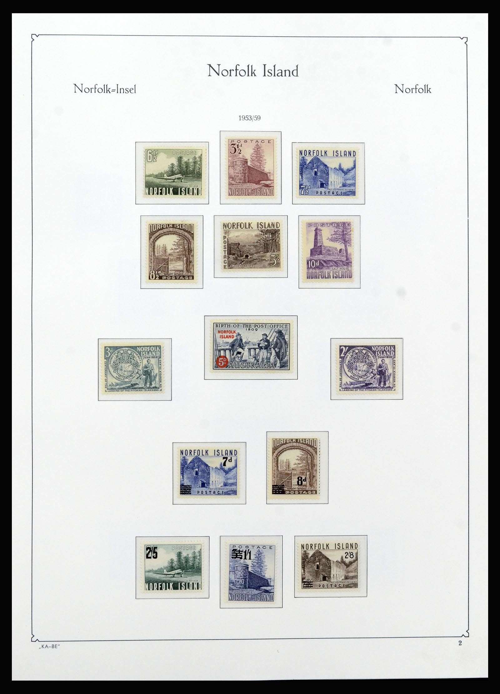 37207 003 - Postzegelverzameling 37207 Norfolk 1947-1997.