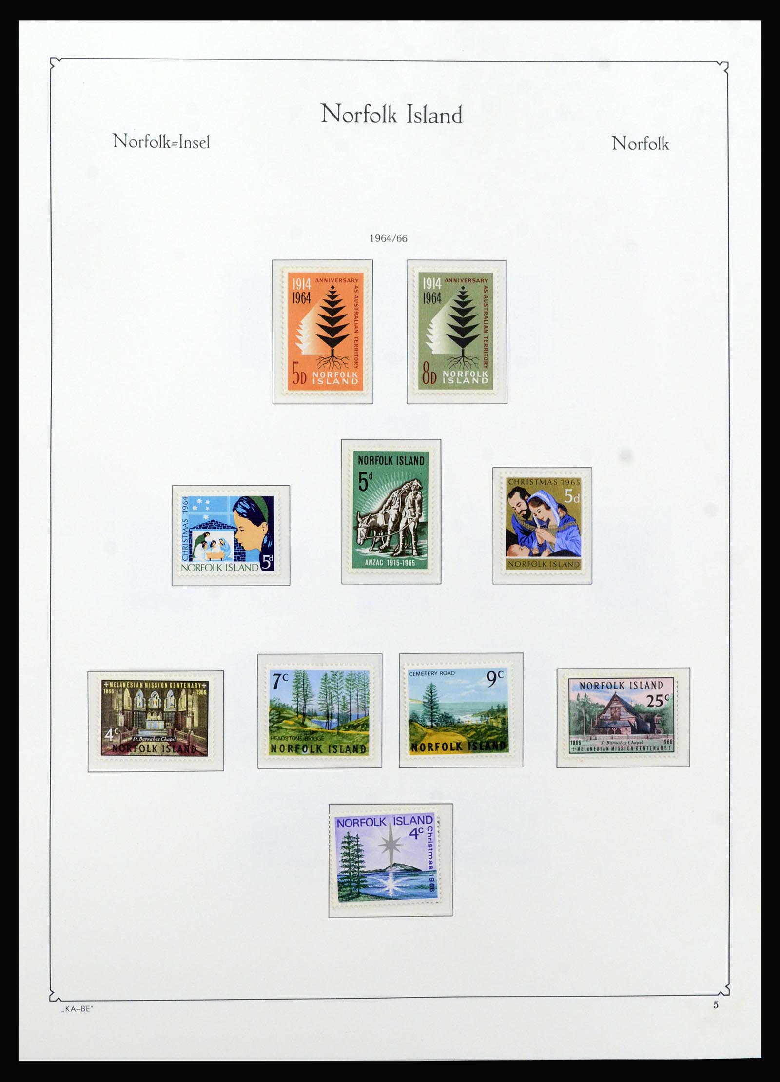 37207 006 - Postzegelverzameling 37207 Norfolk 1947-1997.