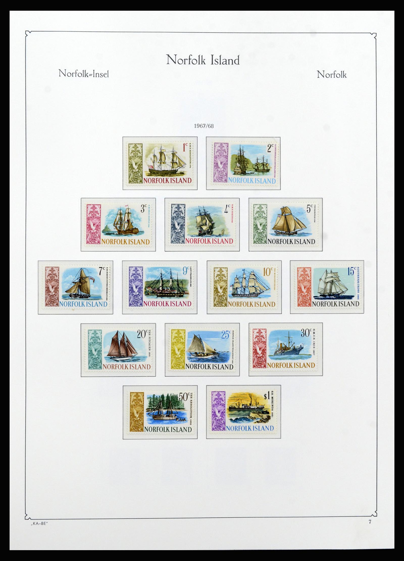 37207 008 - Postzegelverzameling 37207 Norfolk 1947-1997.