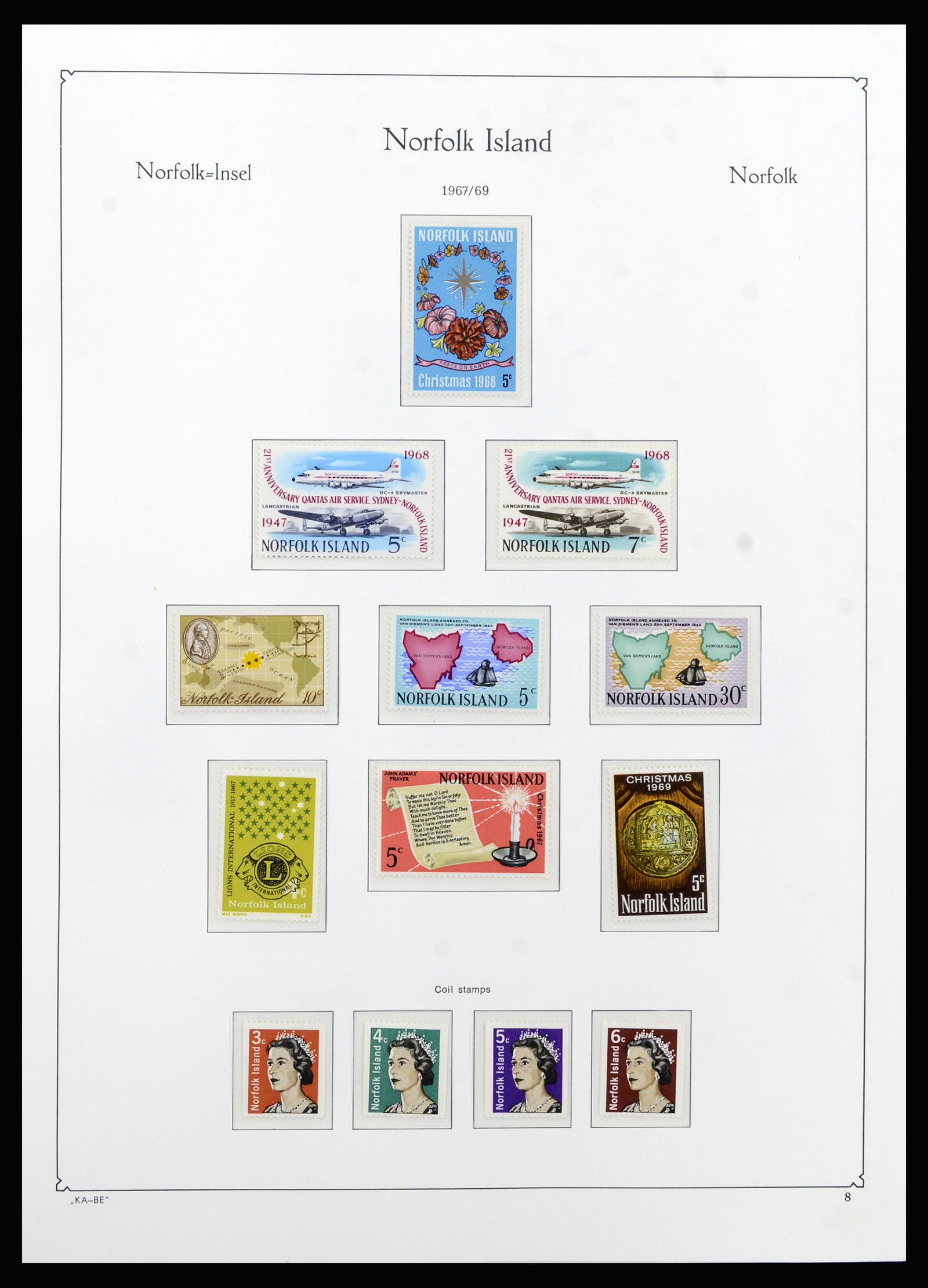 37207 009 - Postzegelverzameling 37207 Norfolk 1947-1997.