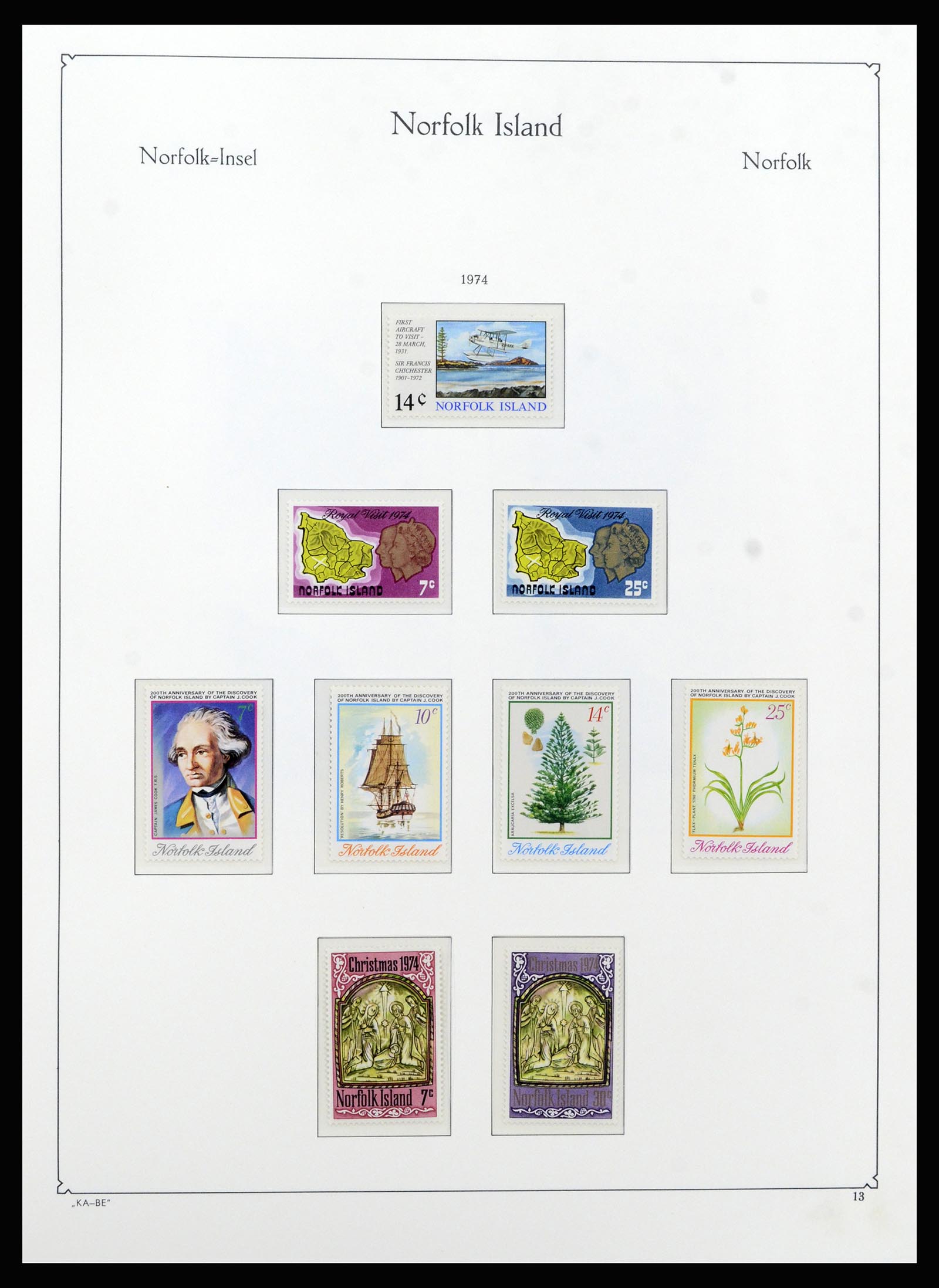 37207 014 - Postzegelverzameling 37207 Norfolk 1947-1997.
