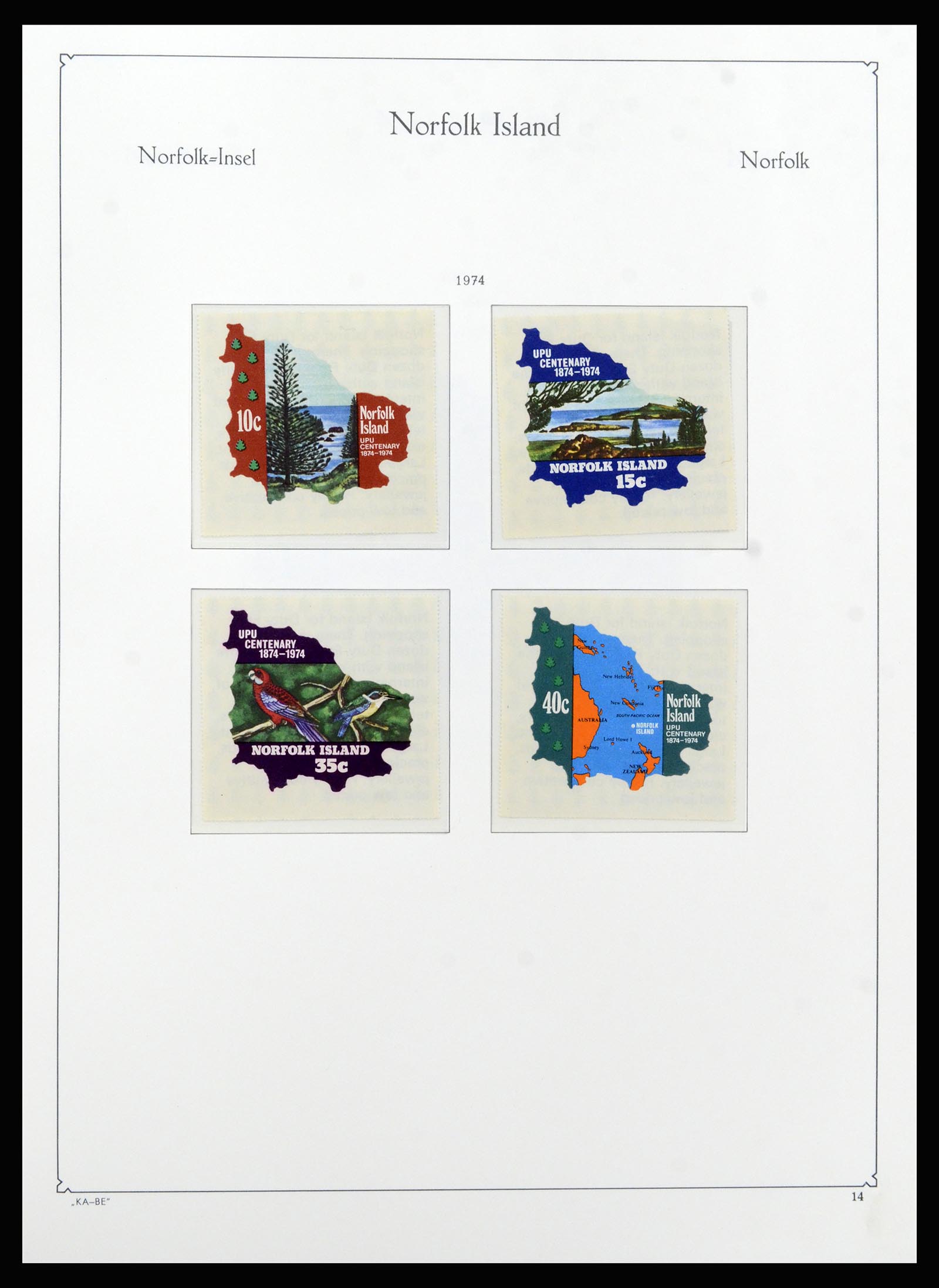 37207 015 - Postzegelverzameling 37207 Norfolk 1947-1997.