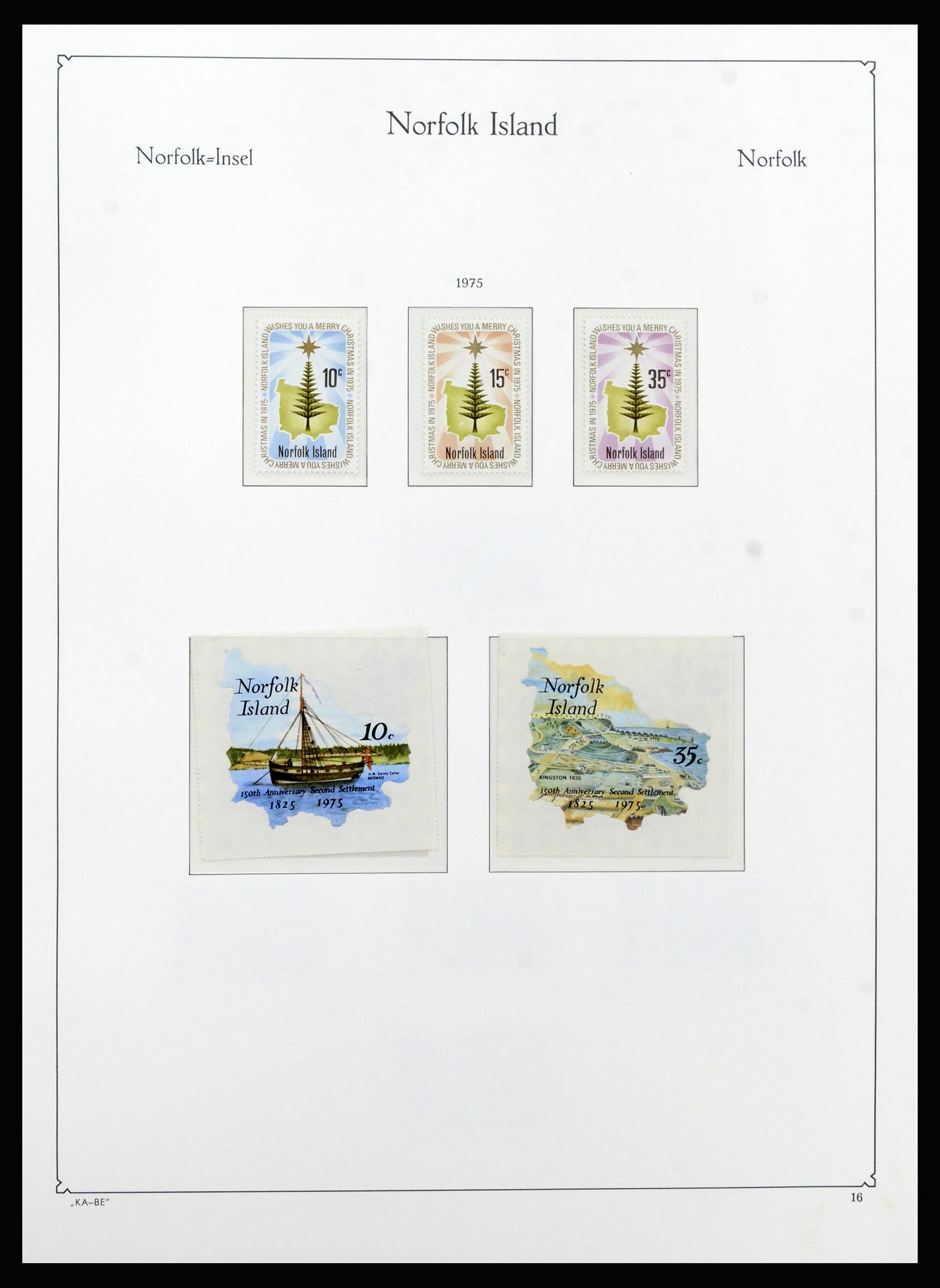 37207 017 - Postzegelverzameling 37207 Norfolk 1947-1997.