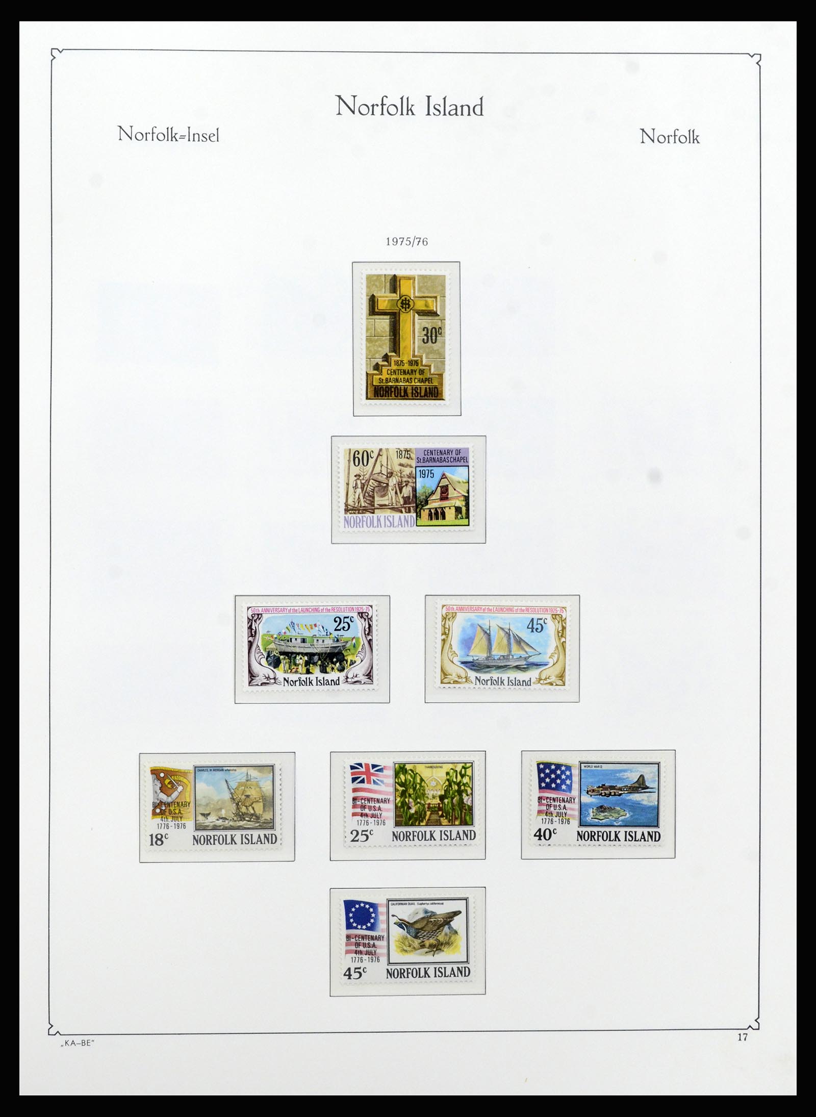37207 018 - Postzegelverzameling 37207 Norfolk 1947-1997.