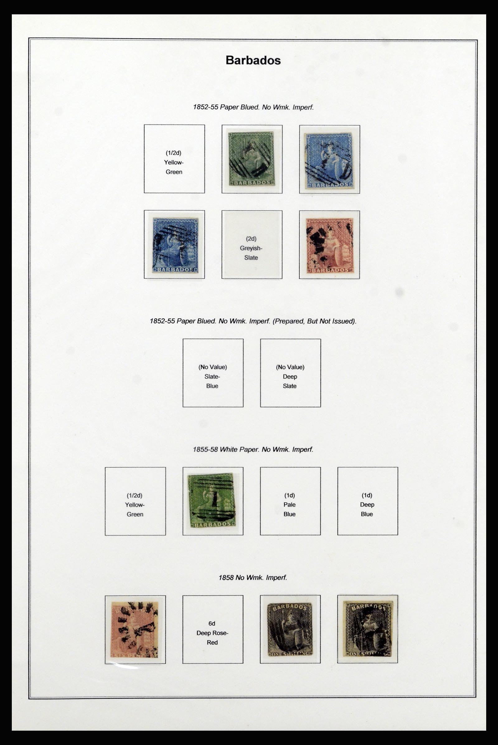 37208 001 - Postzegelverzameling 37208 Barbados 1850-1980.