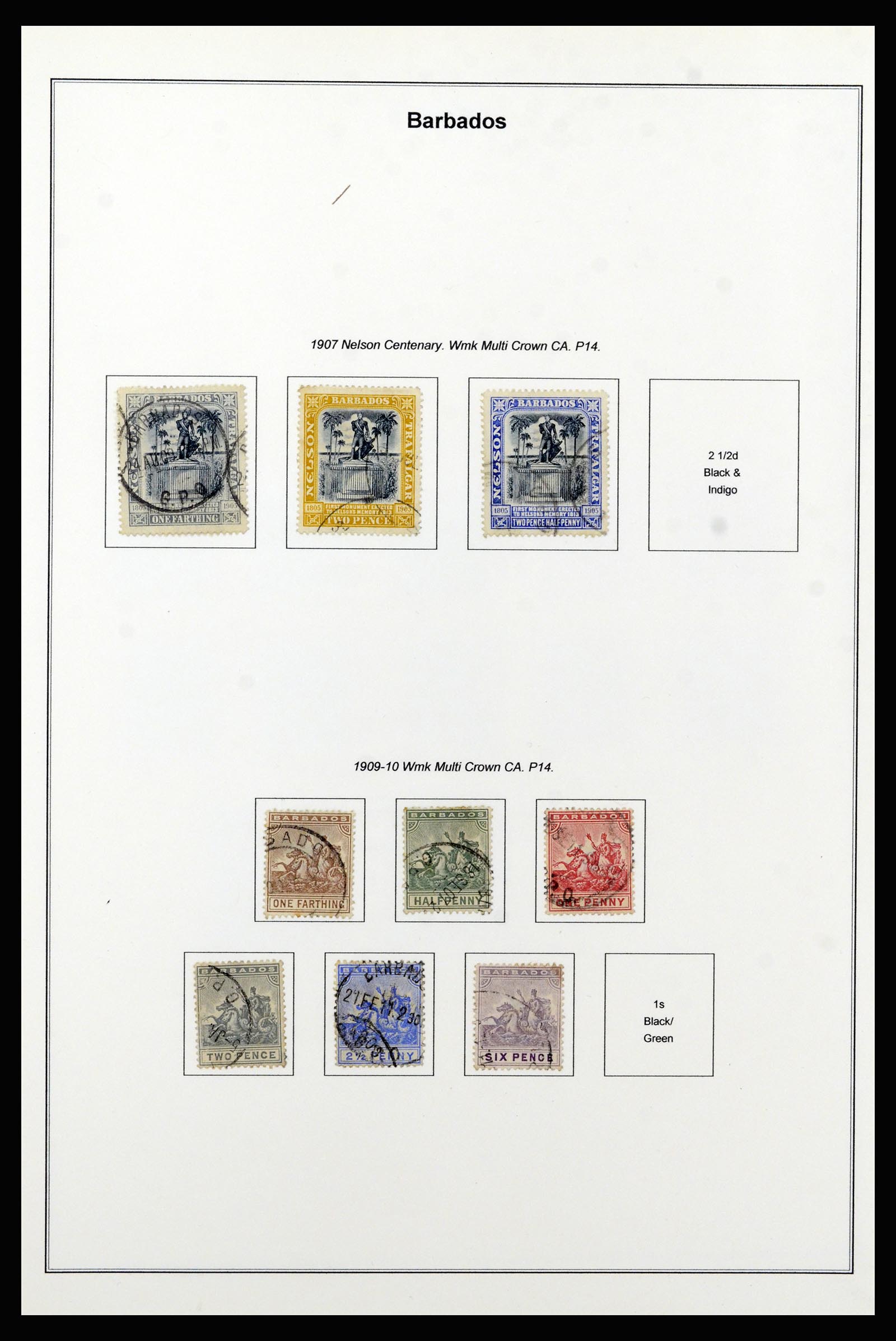 37208 011 - Postzegelverzameling 37208 Barbados 1850-1980.