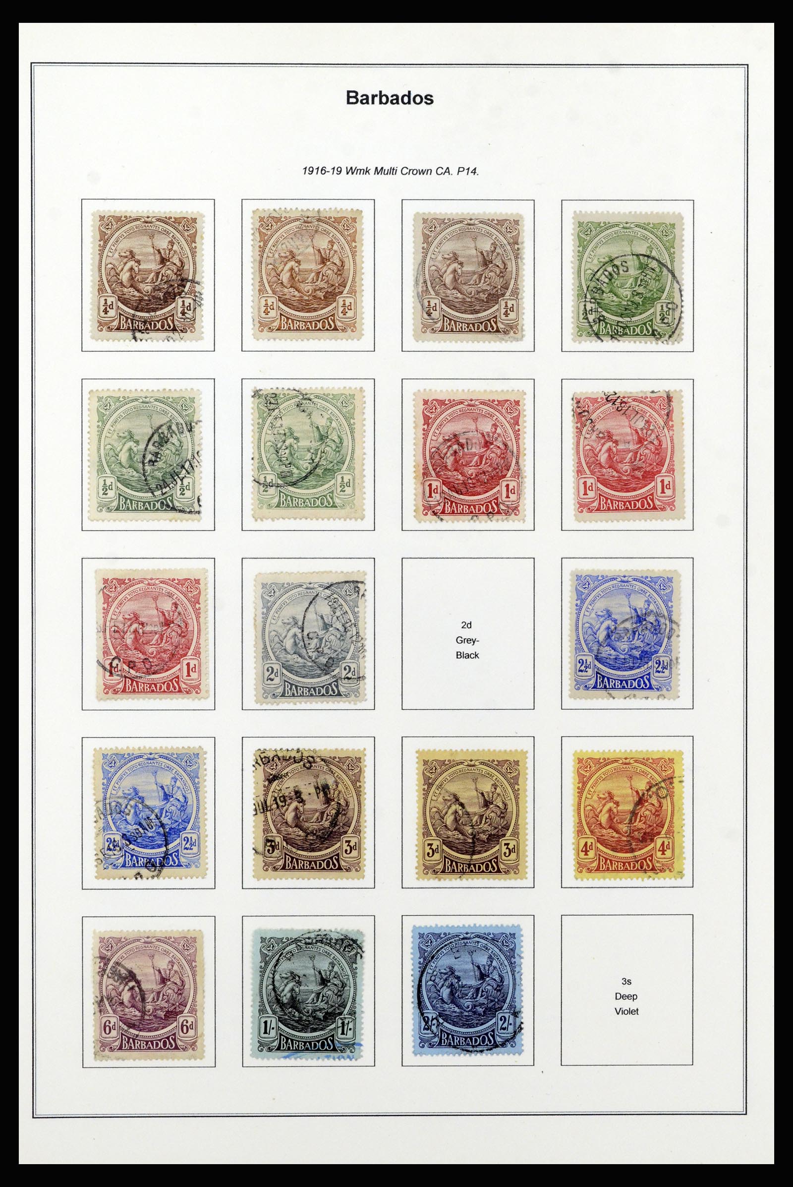37208 013 - Postzegelverzameling 37208 Barbados 1850-1980.