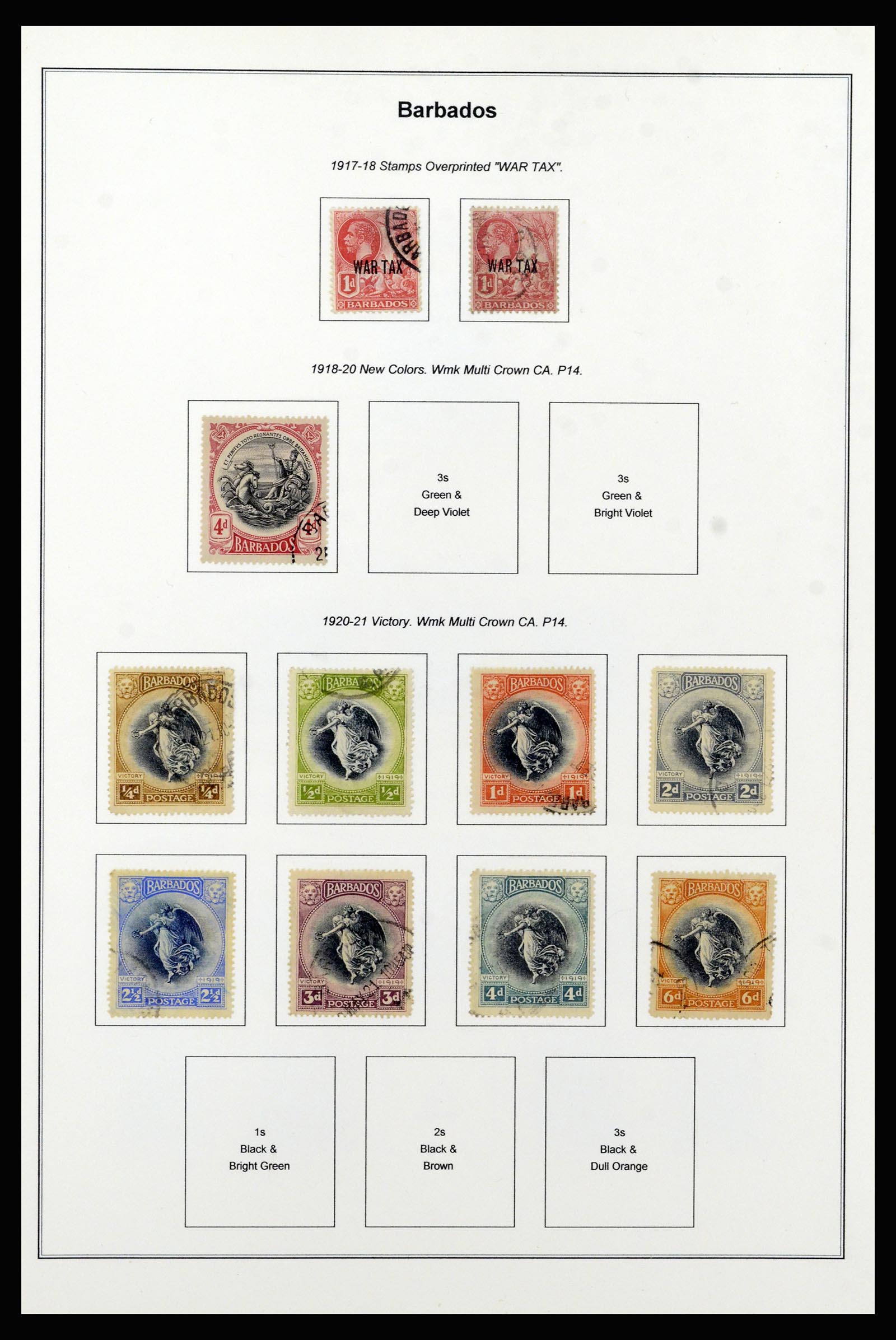 37208 014 - Postzegelverzameling 37208 Barbados 1850-1980.
