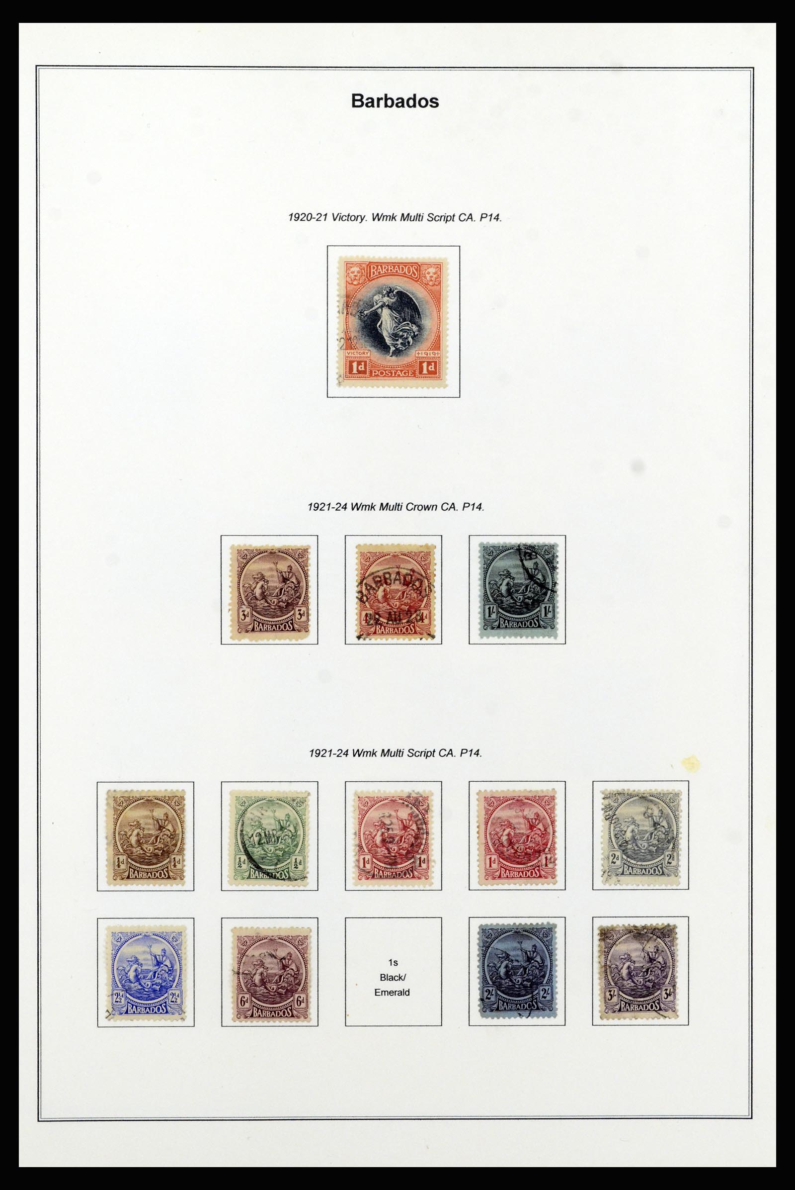 37208 015 - Postzegelverzameling 37208 Barbados 1850-1980.