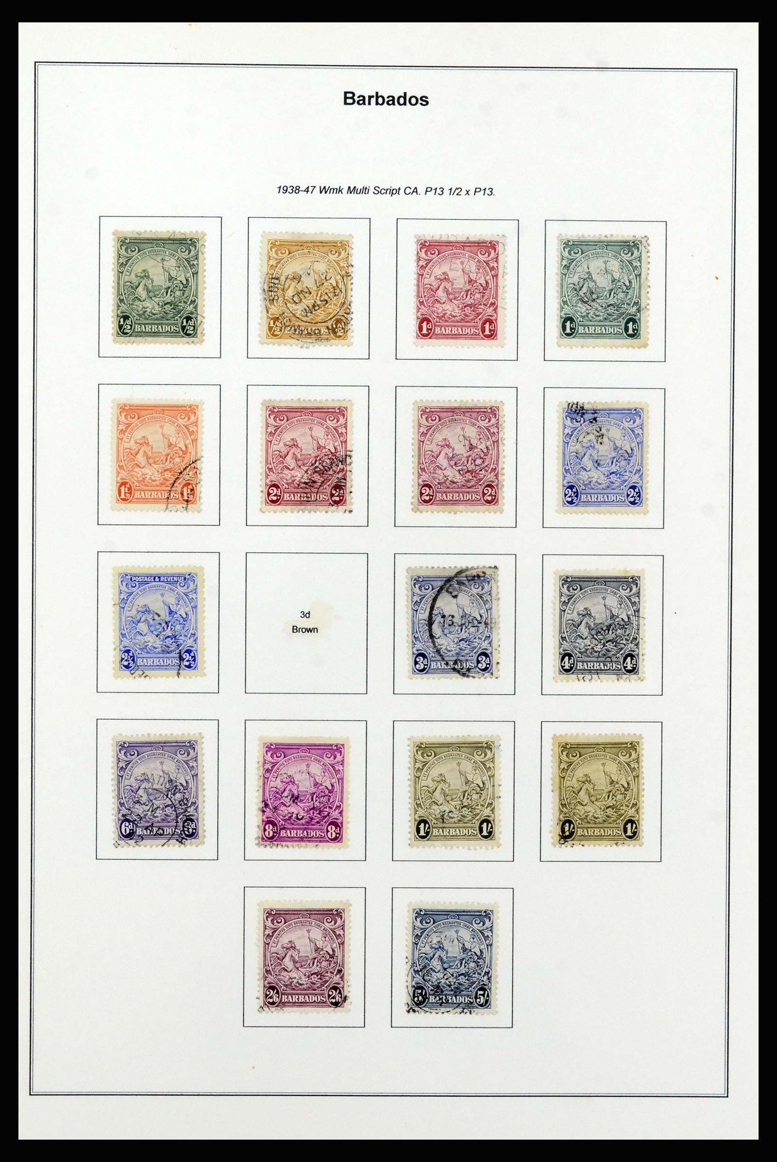 37208 019 - Postzegelverzameling 37208 Barbados 1850-1980.