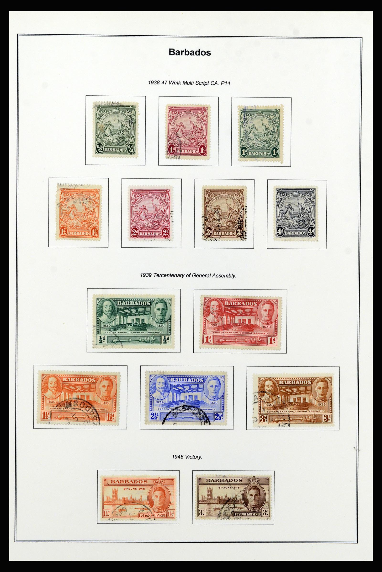 37208 020 - Postzegelverzameling 37208 Barbados 1850-1980.