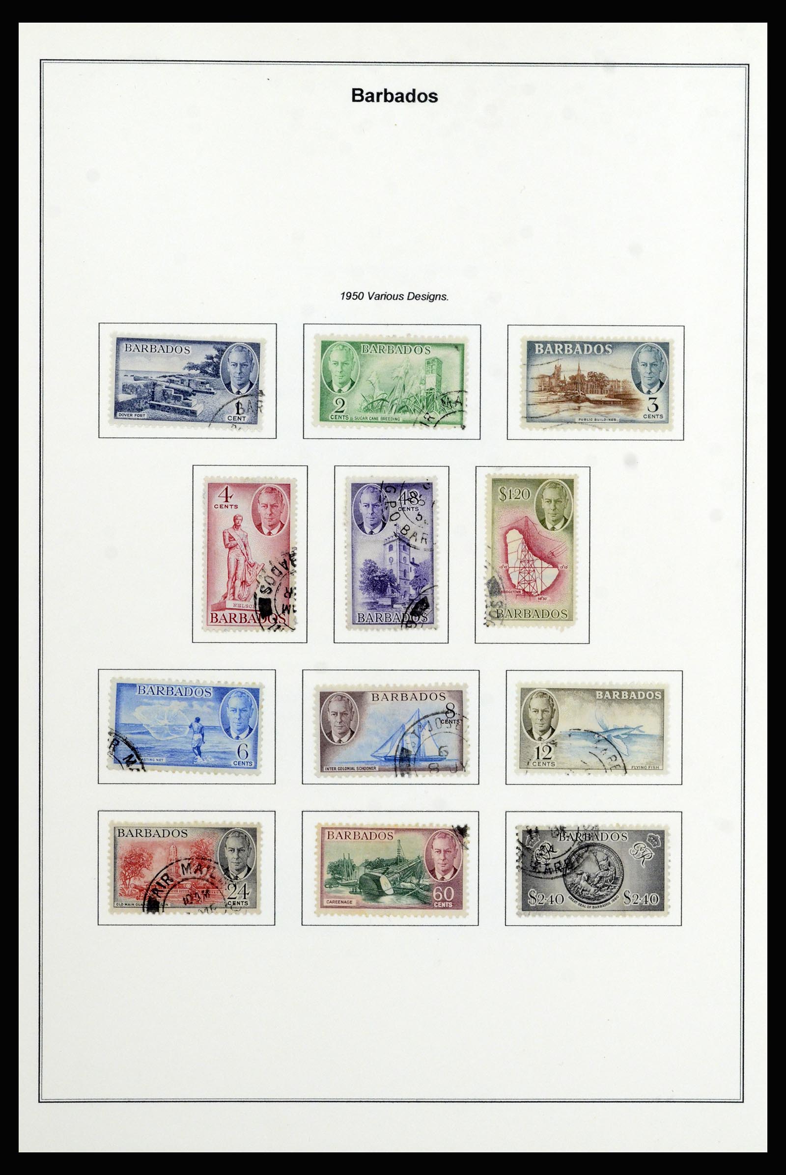 37208 022 - Postzegelverzameling 37208 Barbados 1850-1980.