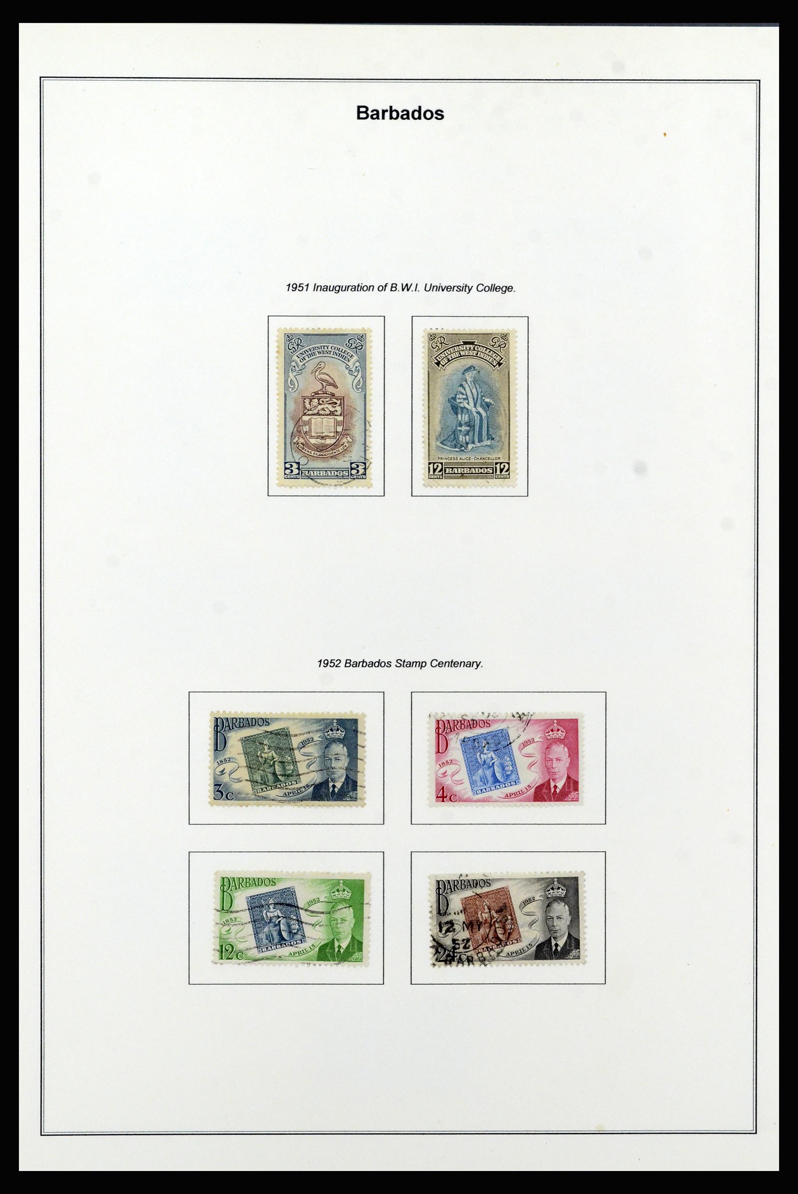 37208 023 - Stamp collection 37208 Barbados 1850-1980.