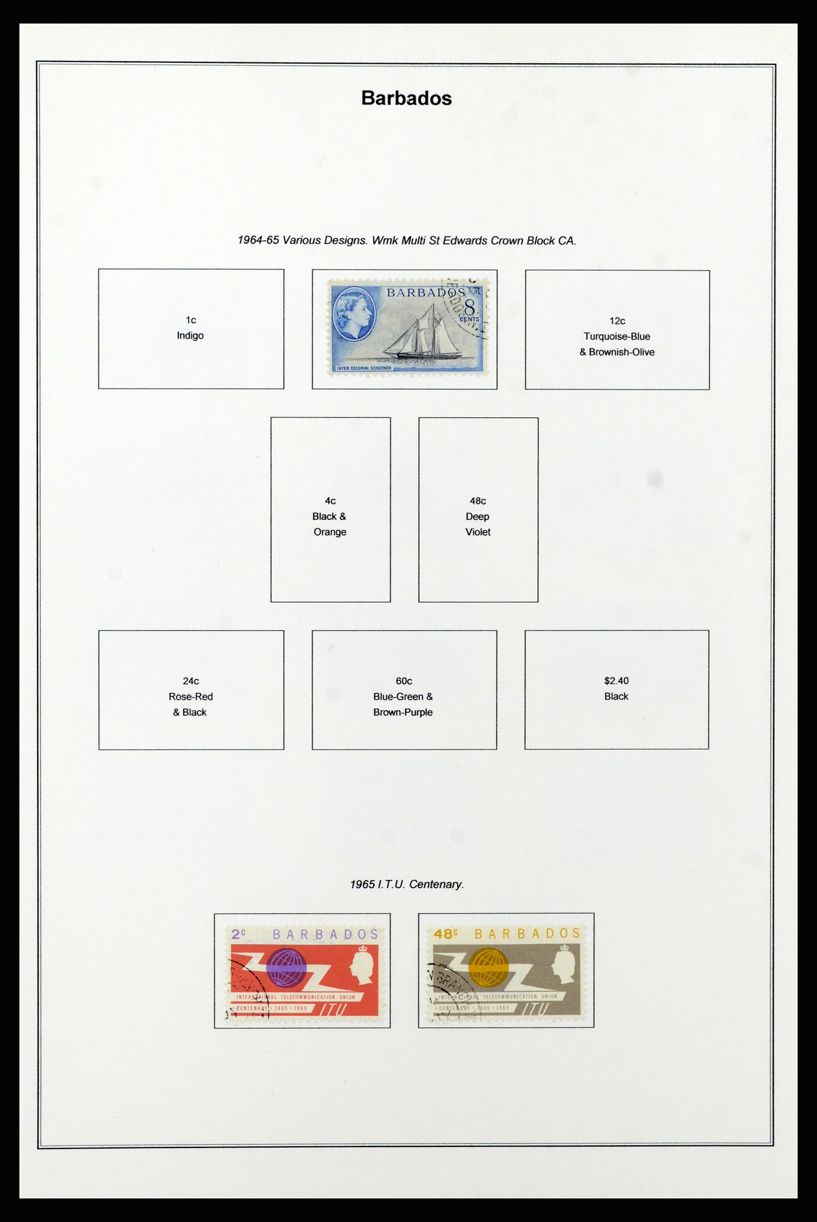 37208 026 - Stamp collection 37208 Barbados 1850-1980.