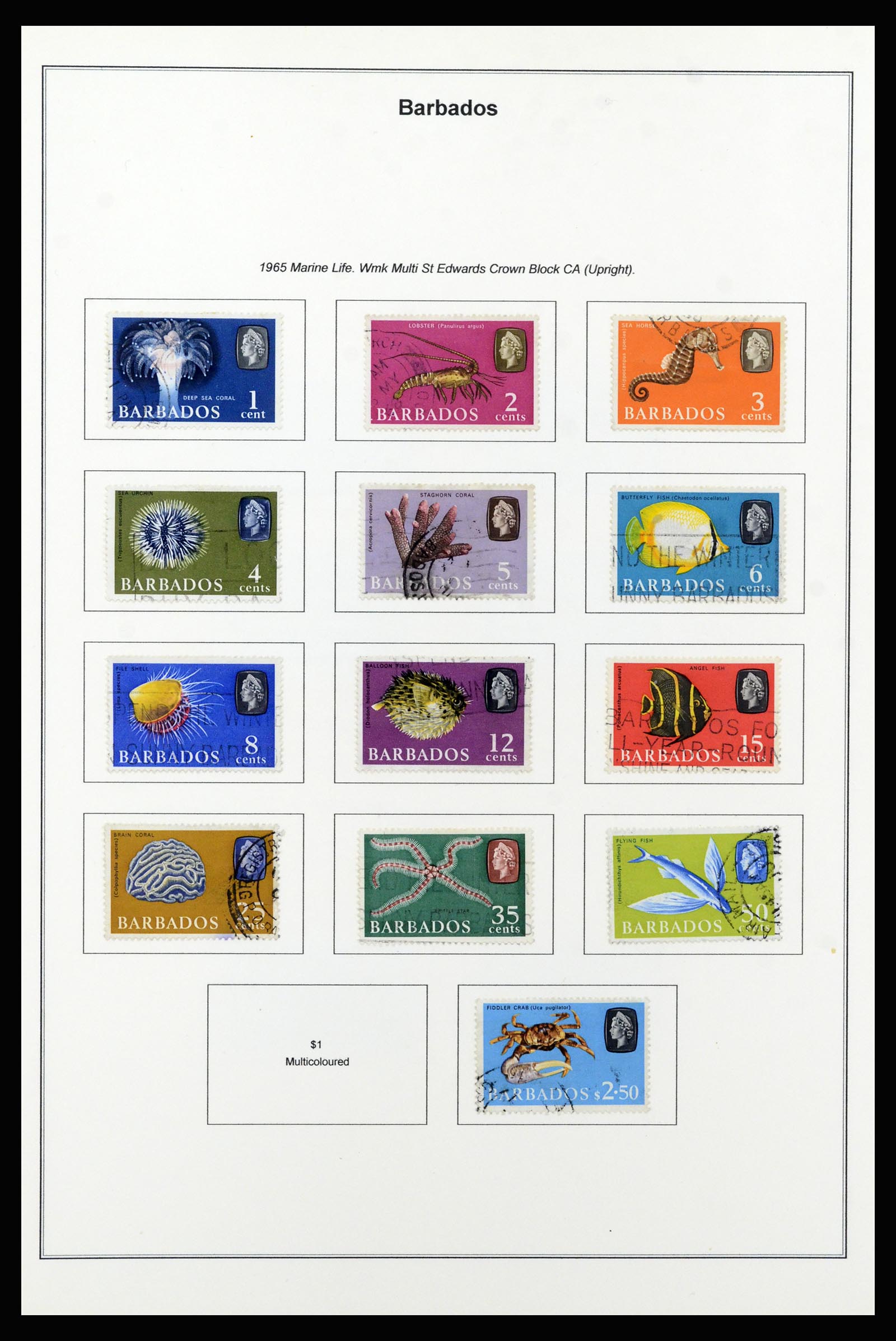 37208 027 - Postzegelverzameling 37208 Barbados 1850-1980.