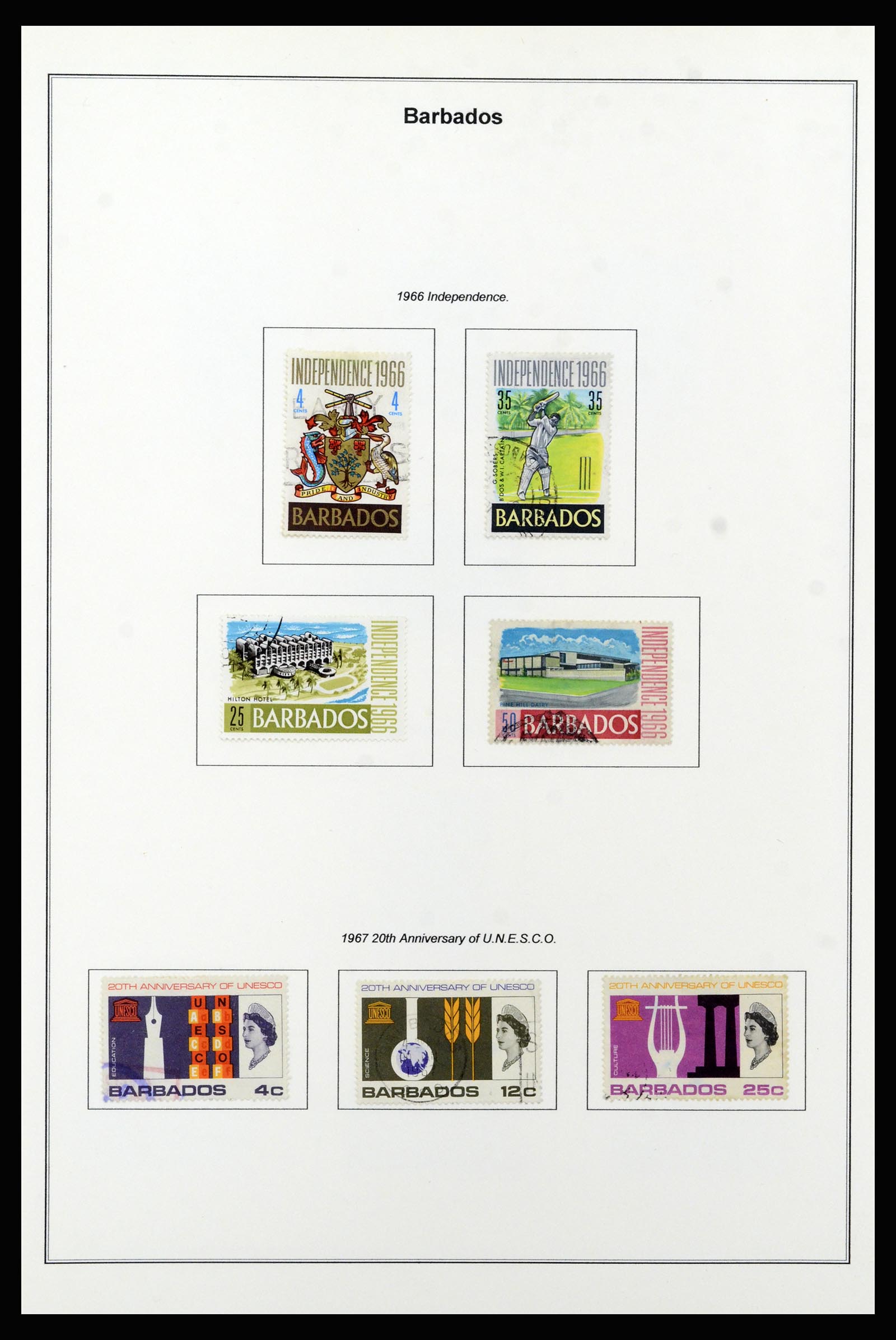 37208 030 - Postzegelverzameling 37208 Barbados 1850-1980.