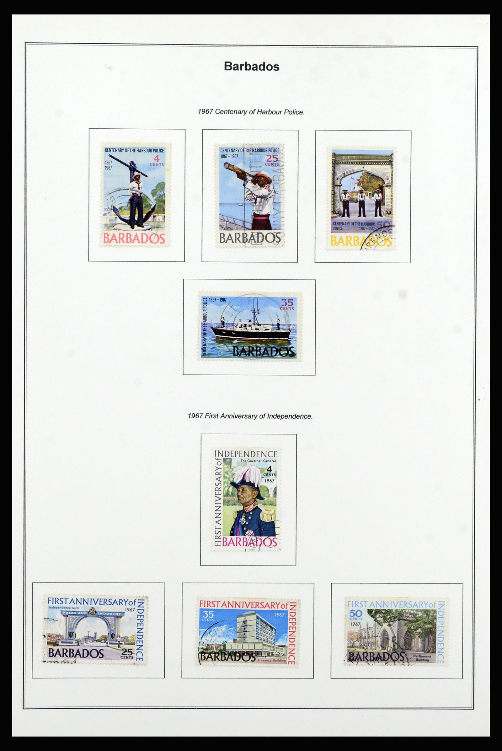 37208 031 - Postzegelverzameling 37208 Barbados 1850-1980.