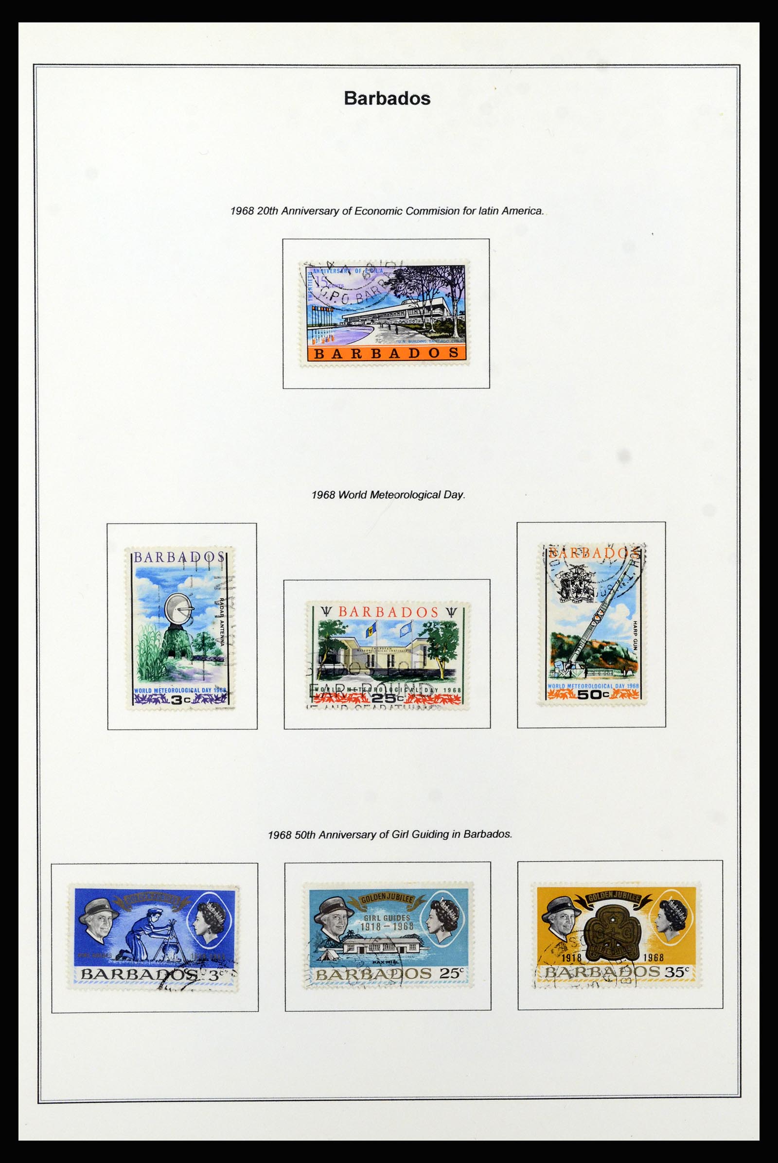 37208 032 - Postzegelverzameling 37208 Barbados 1850-1980.