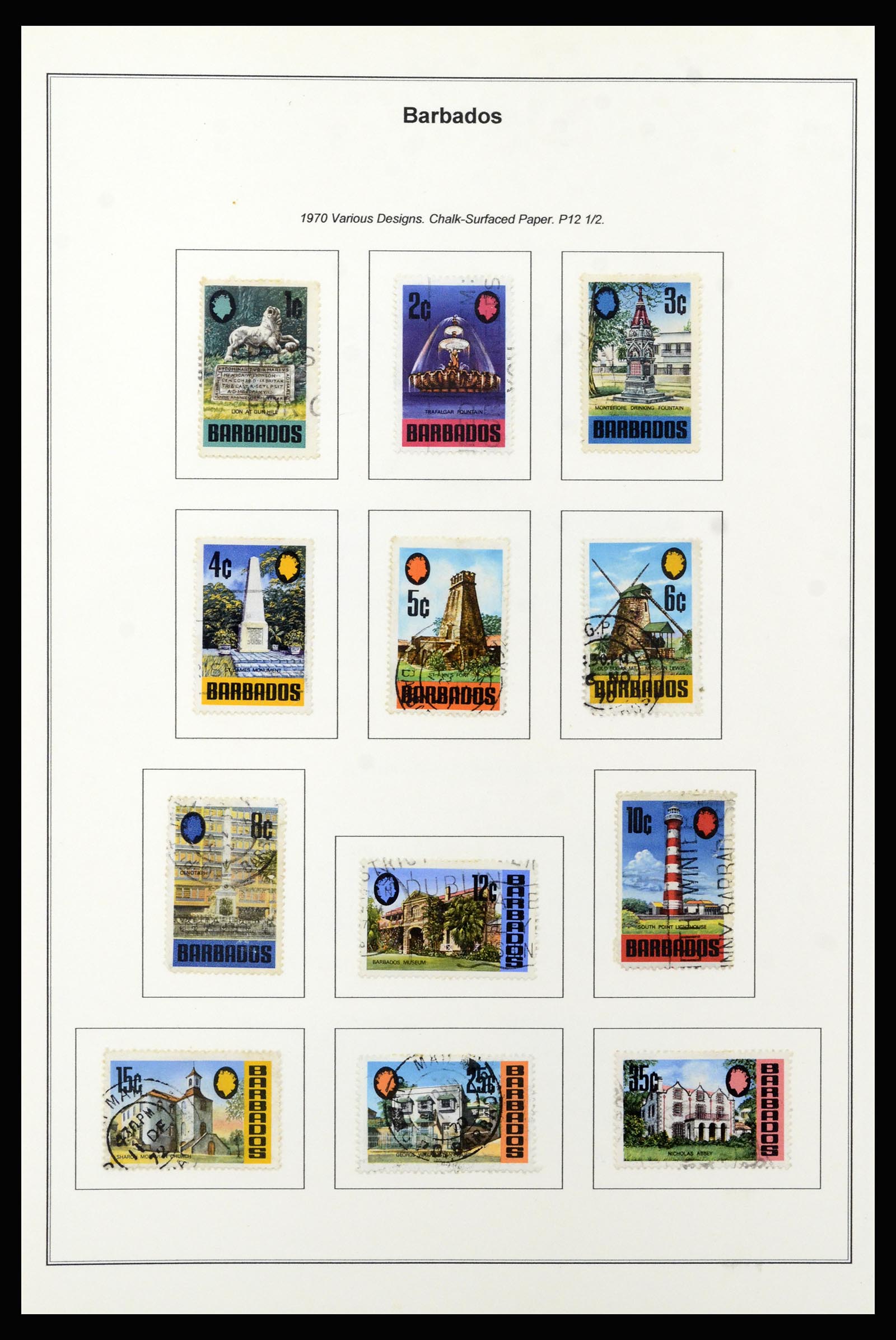 37208 036 - Postzegelverzameling 37208 Barbados 1850-1980.
