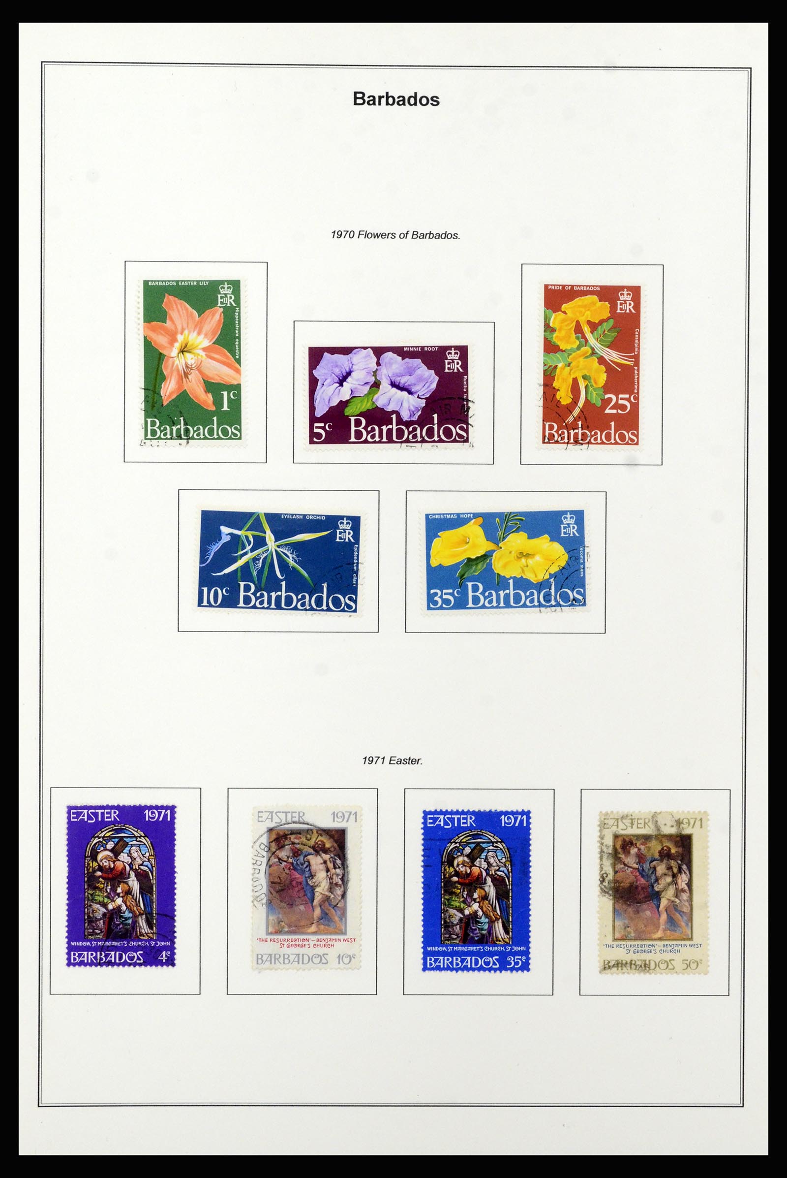 37208 038 - Postzegelverzameling 37208 Barbados 1850-1980.