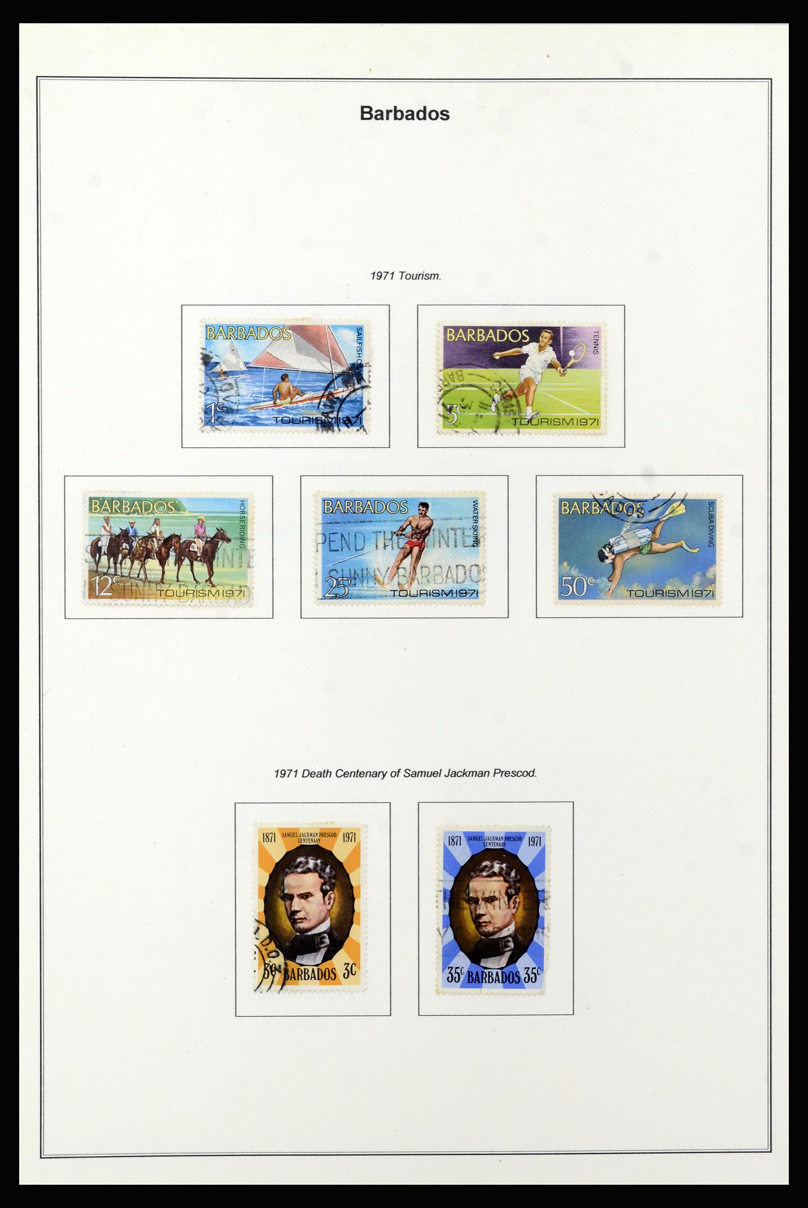 37208 039 - Postzegelverzameling 37208 Barbados 1850-1980.