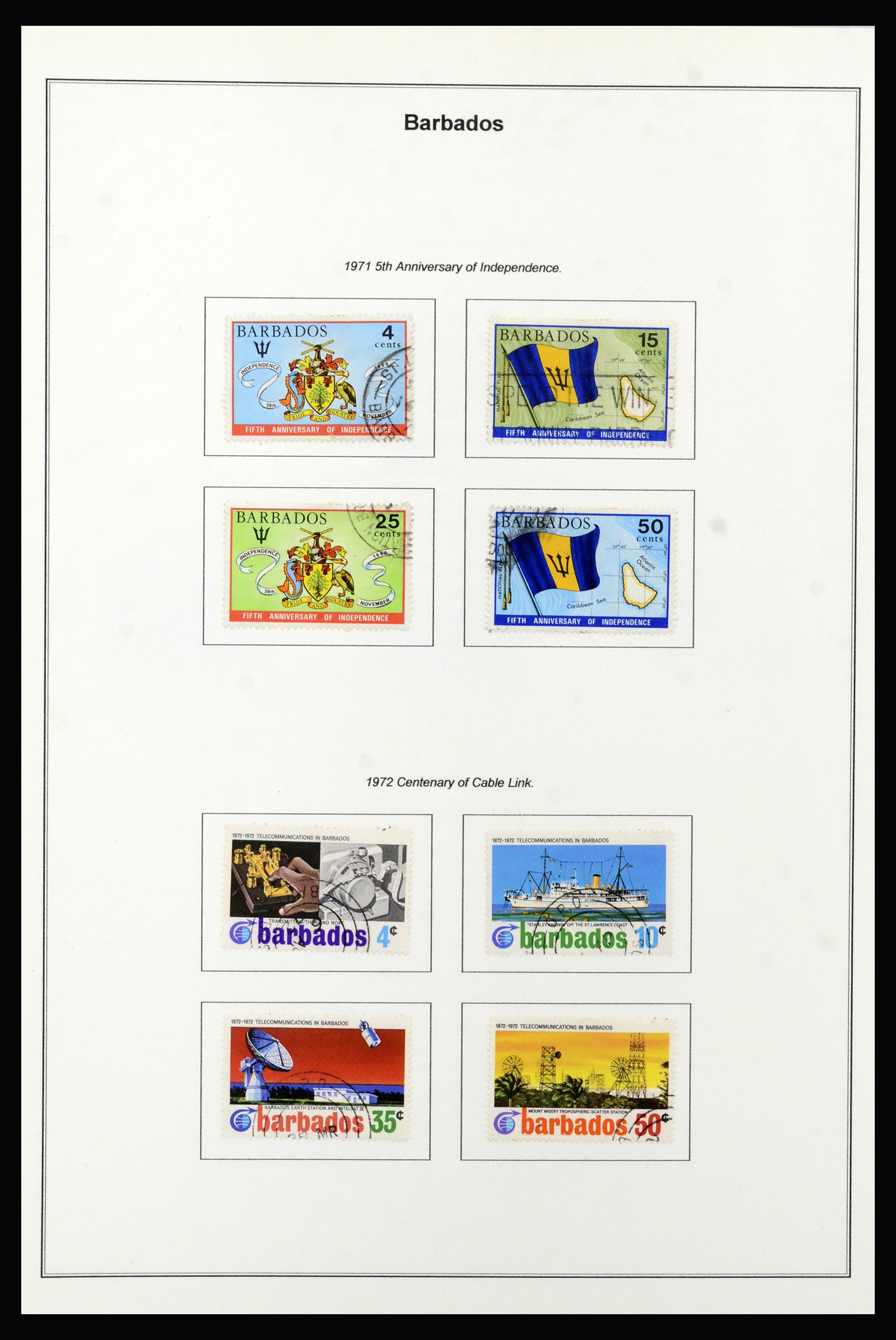 37208 040 - Postzegelverzameling 37208 Barbados 1850-1980.