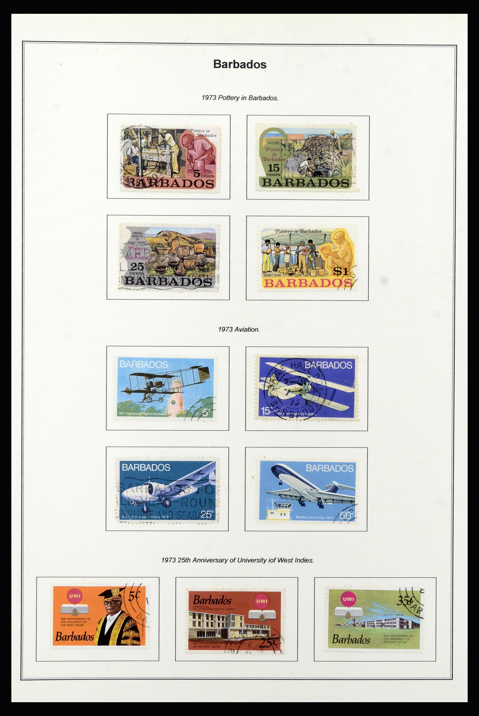 37208 042 - Postzegelverzameling 37208 Barbados 1850-1980.