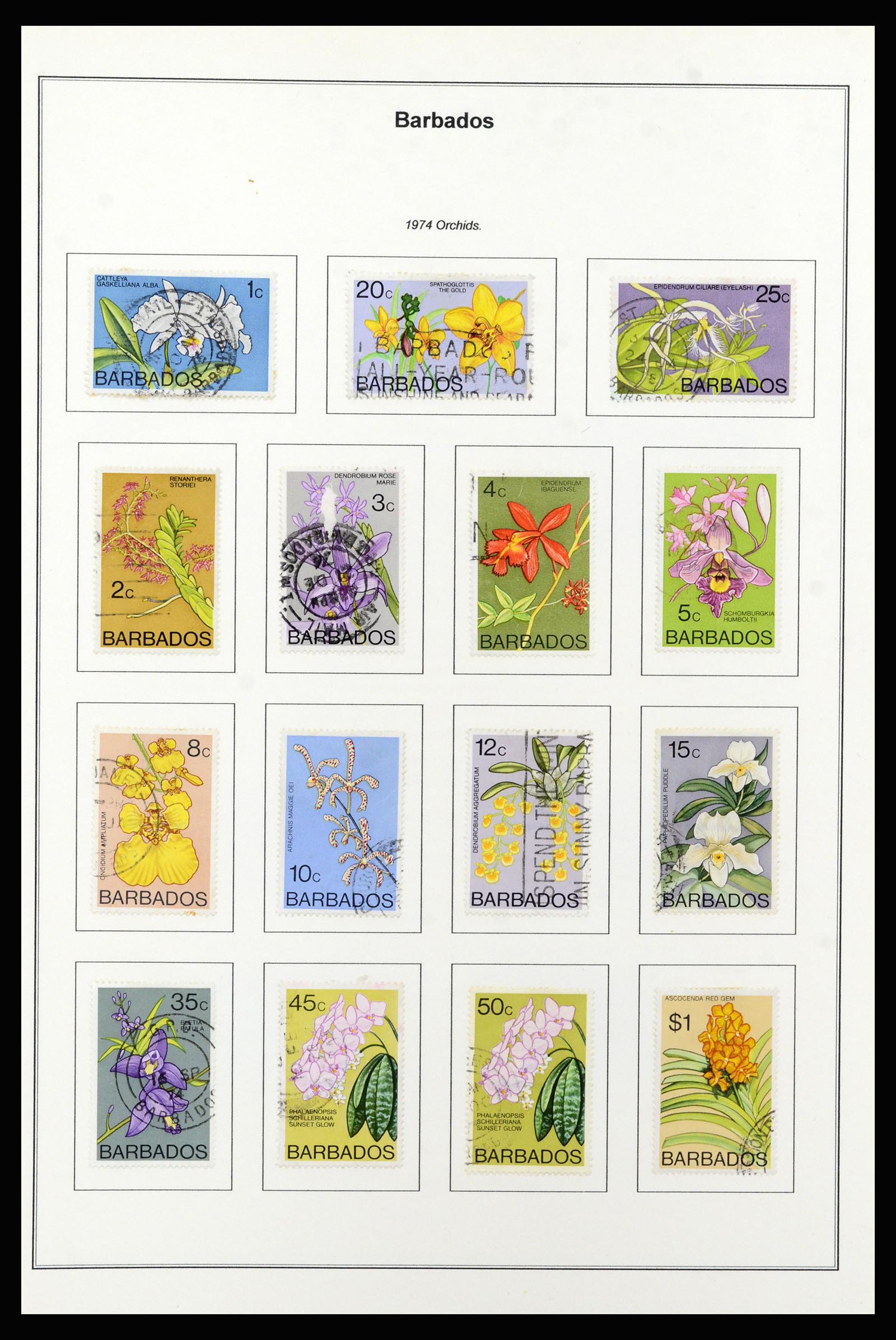 37208 044 - Postzegelverzameling 37208 Barbados 1850-1980.
