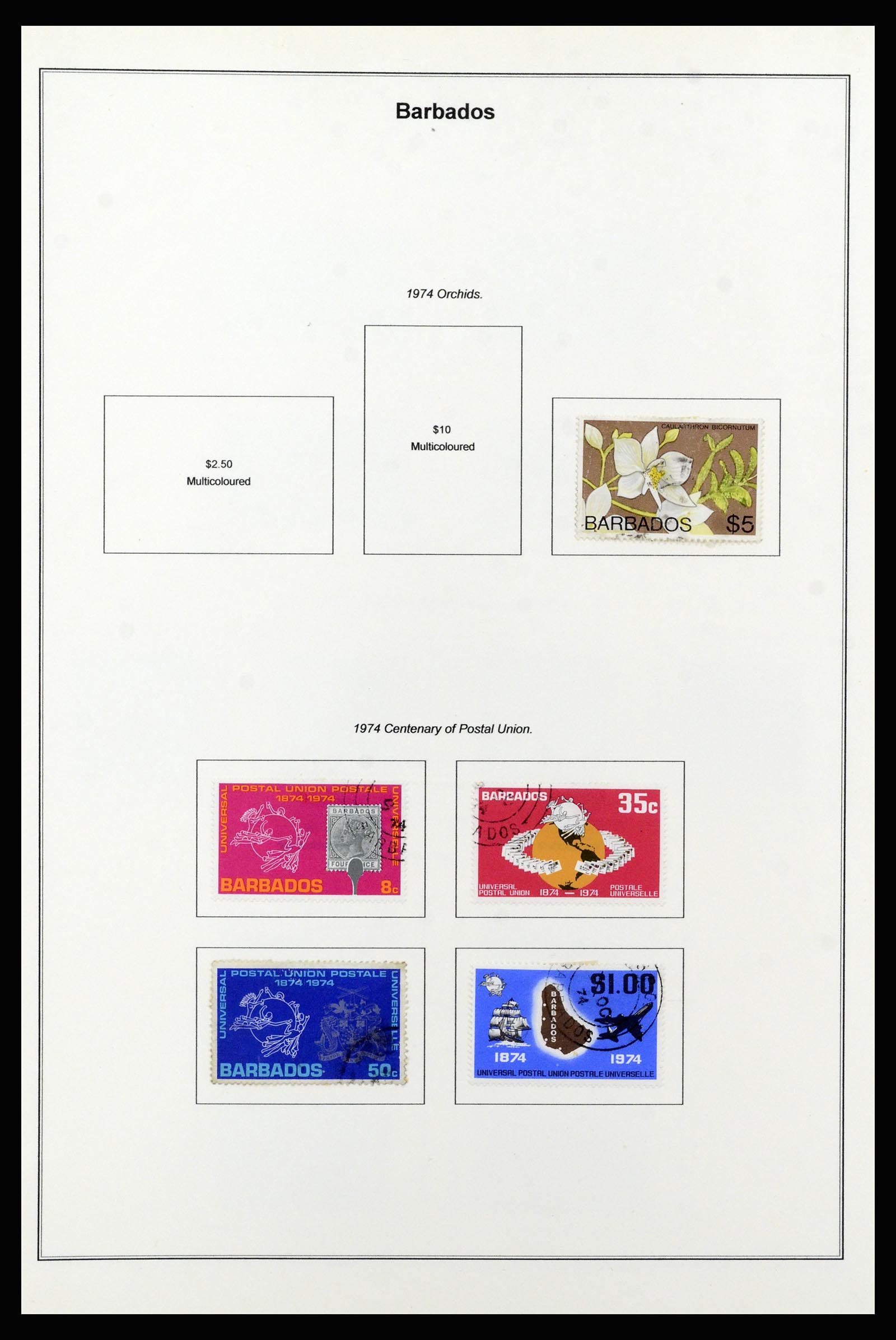37208 045 - Postzegelverzameling 37208 Barbados 1850-1980.