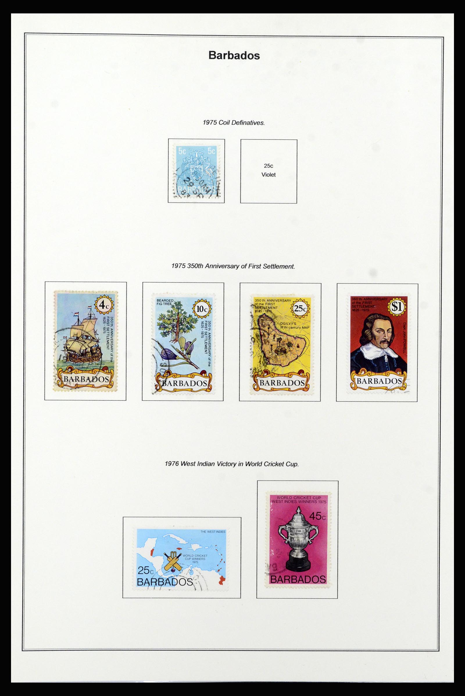 37208 047 - Postzegelverzameling 37208 Barbados 1850-1980.
