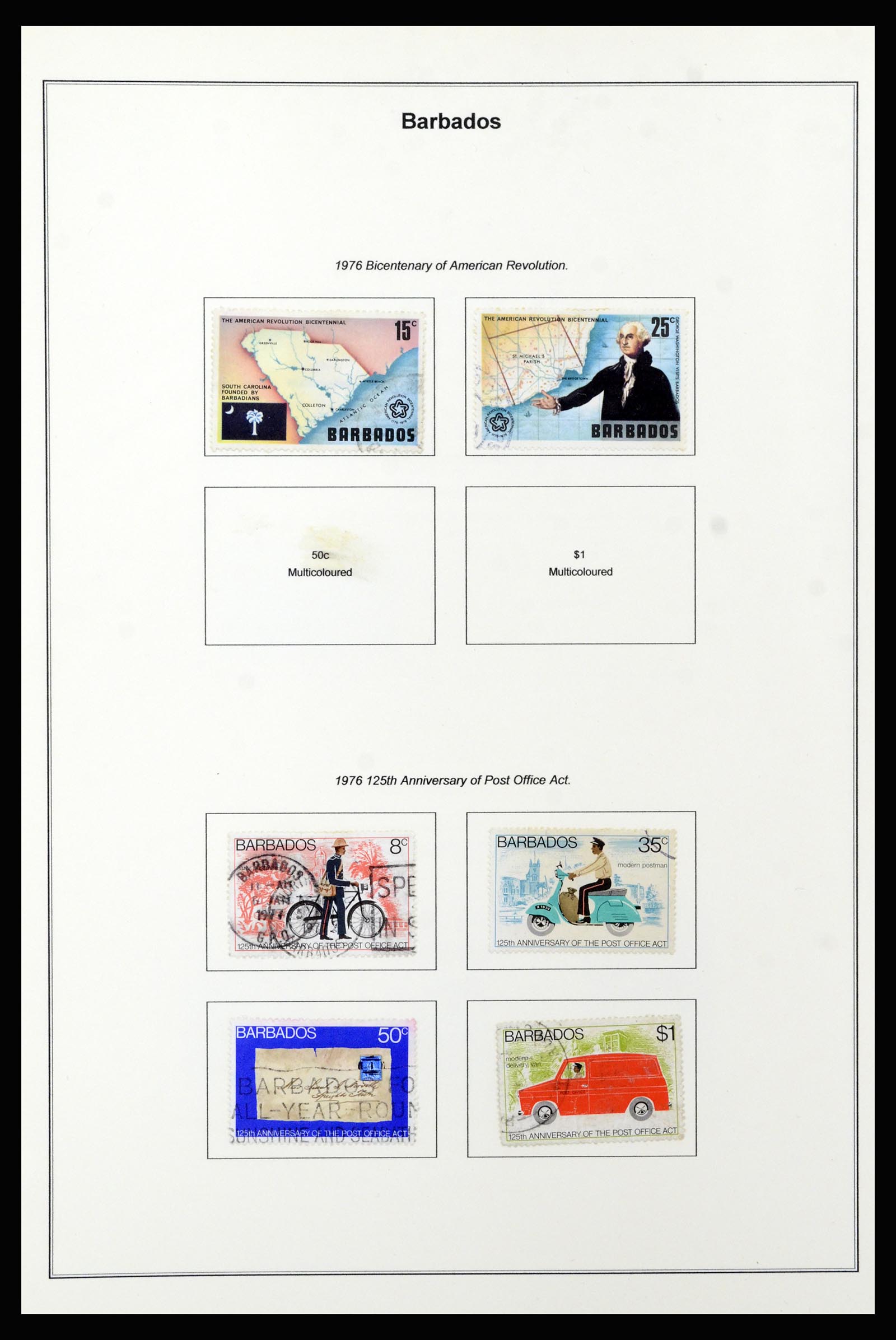 37208 048 - Postzegelverzameling 37208 Barbados 1850-1980.