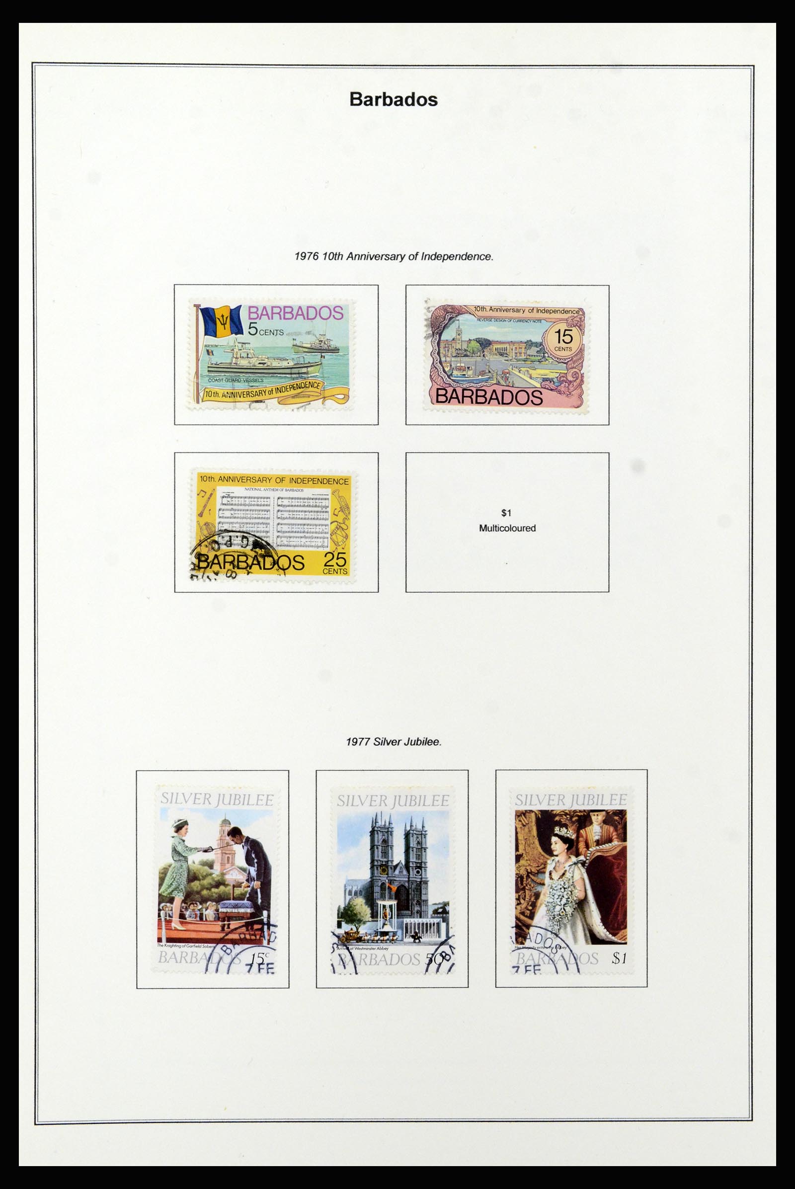 37208 049 - Postzegelverzameling 37208 Barbados 1850-1980.