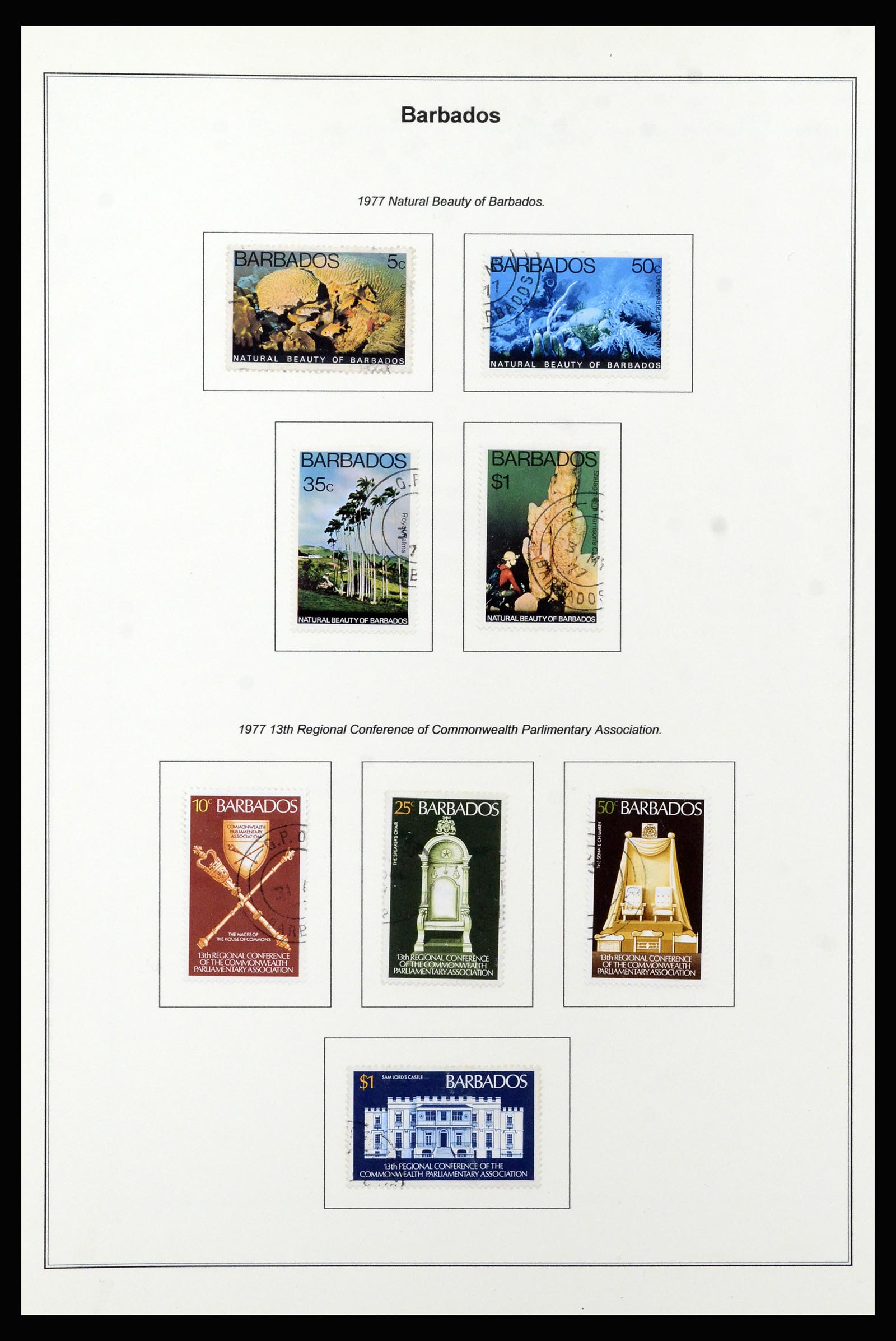 37208 051 - Postzegelverzameling 37208 Barbados 1850-1980.