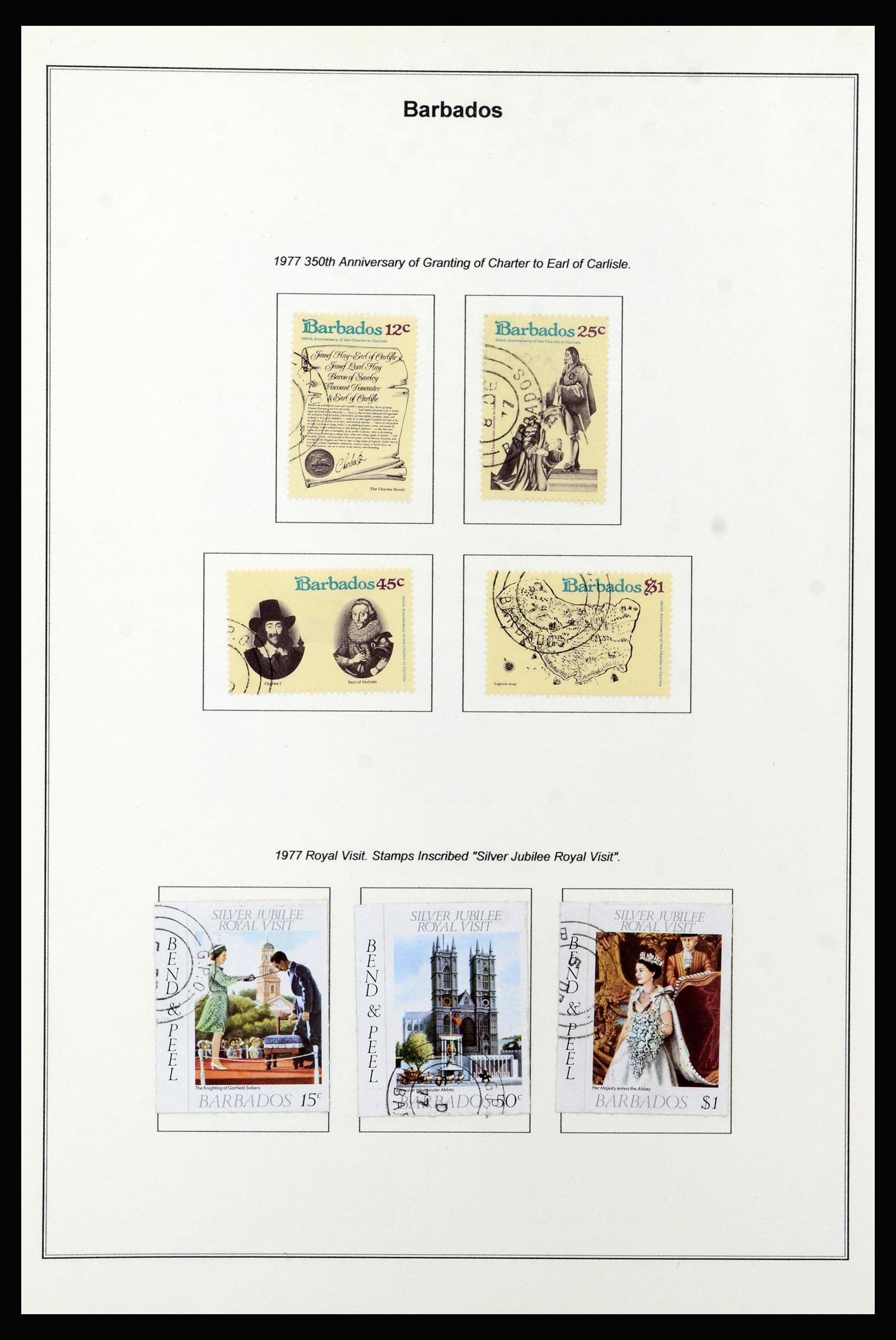 37208 052 - Postzegelverzameling 37208 Barbados 1850-1980.
